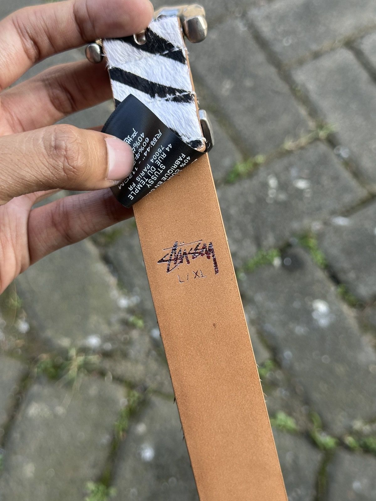 Stussy Stussy Bamboo buckle belts "Zebra pattern" Size ONE SIZE - 7 Thumbnail