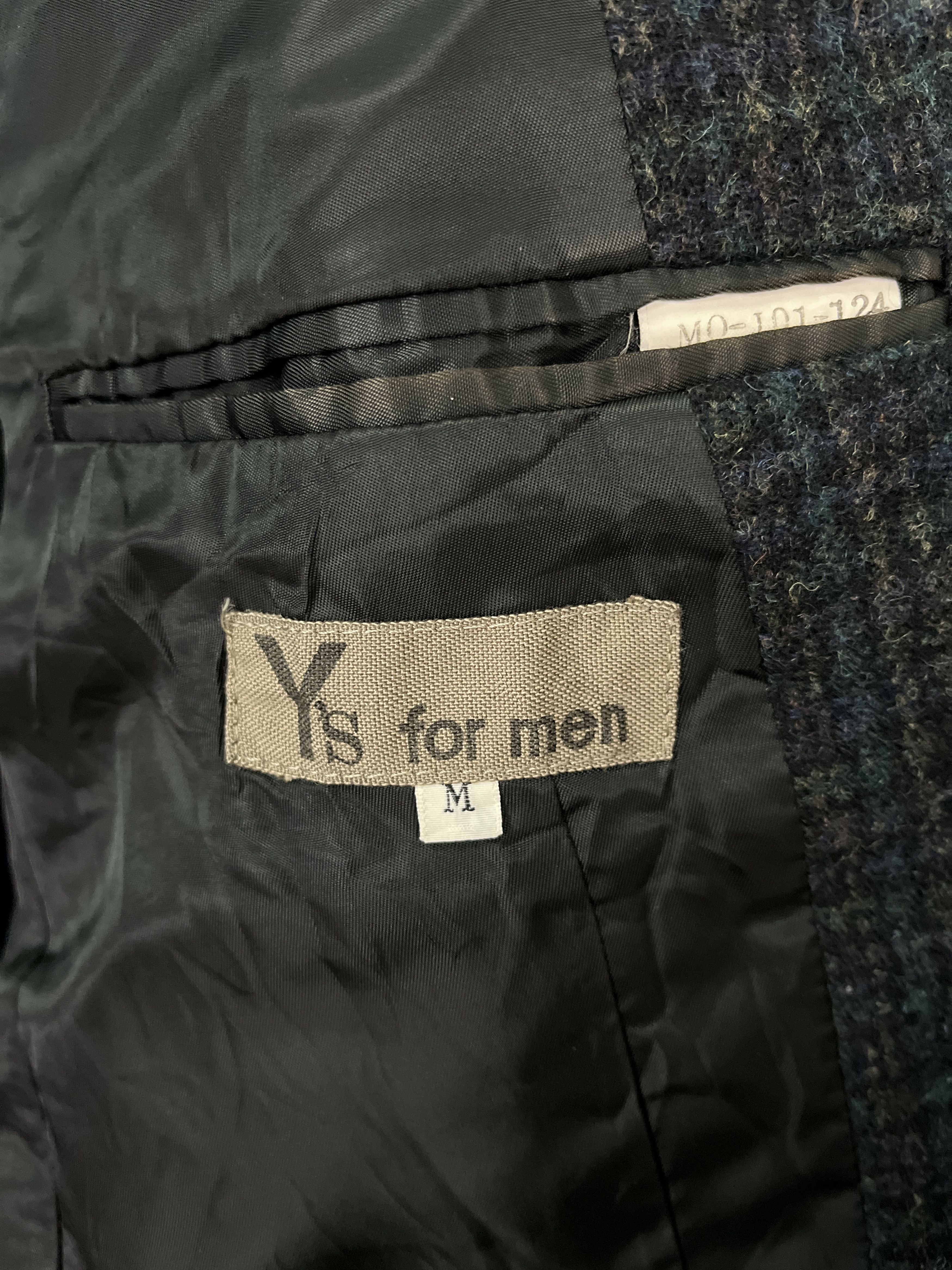 Y's for Men Vintage 1993 S/S Yohji Yamamoto Plaid Wool Jacket Size US M / EU 48-50 / 2 - 11 Thumbnail