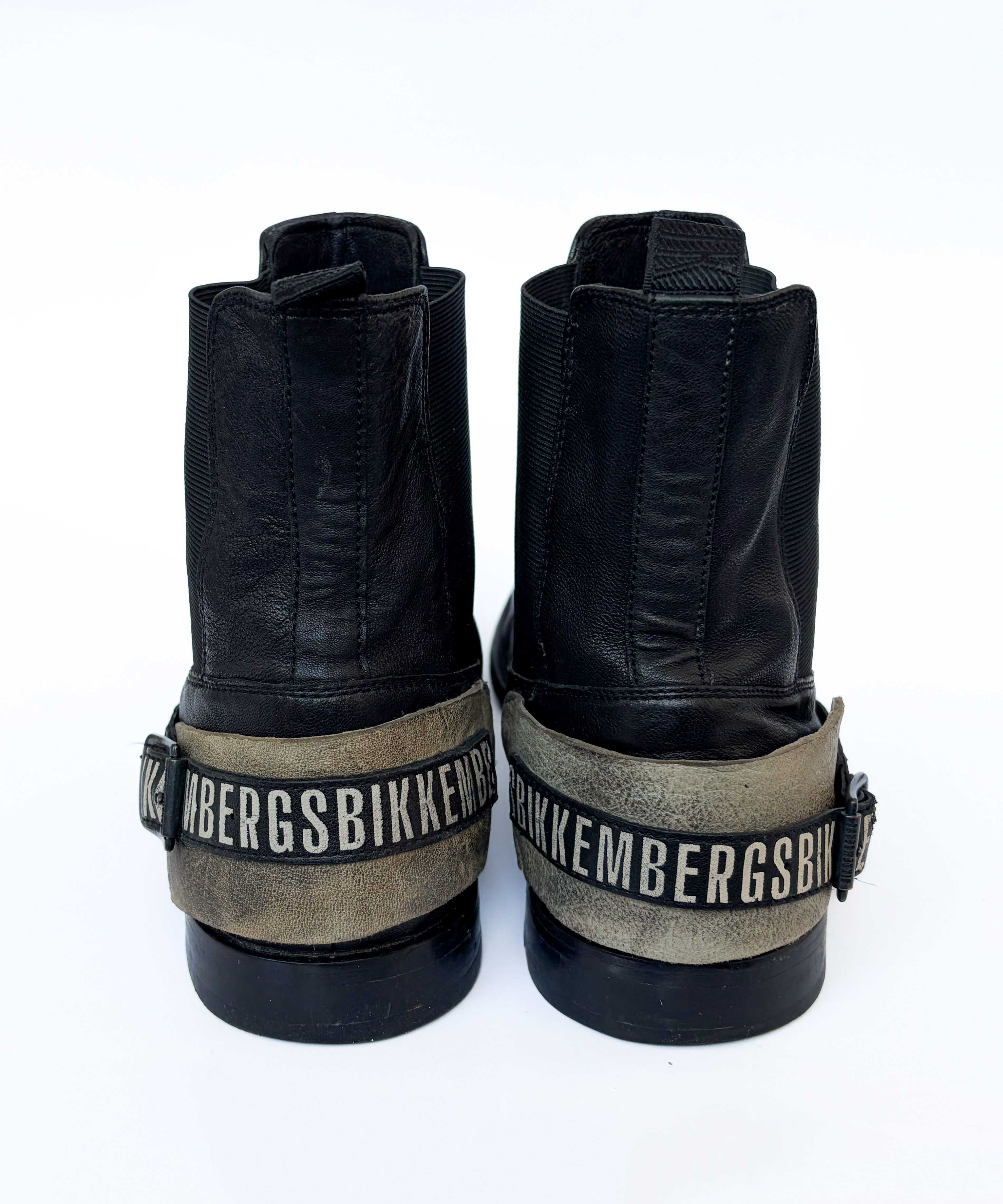 Dirk Bikkembergs DIRK BIKKEMBERGS Boots Chelsea Black Leather Vintage 45 Size US 12 / EU 45 - 2 Thumbnail