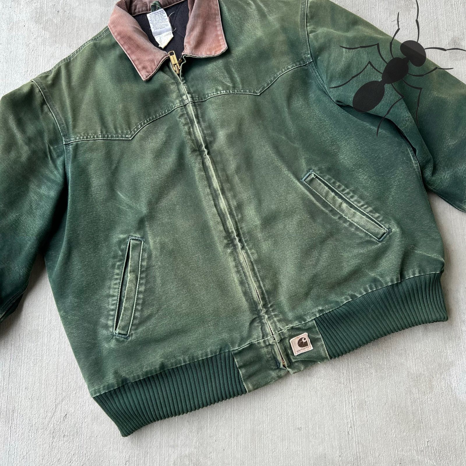 Carhartt × Vintage Carhartt J14 SPC green santa fe work wear jacket Size US XL / EU 56 / 4 - 2 Thumbnail