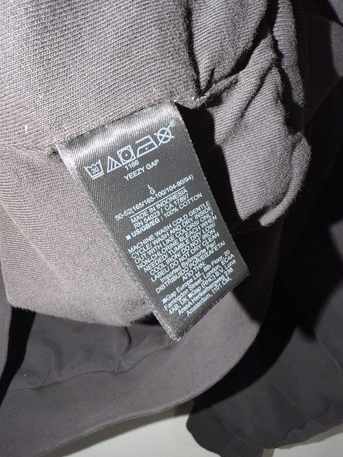 Balenciaga × Gap × Yeezy YZY x GAP oversized hoodie dark Grey Size US L / EU 52-54 / 3 - 2 Thumbnail