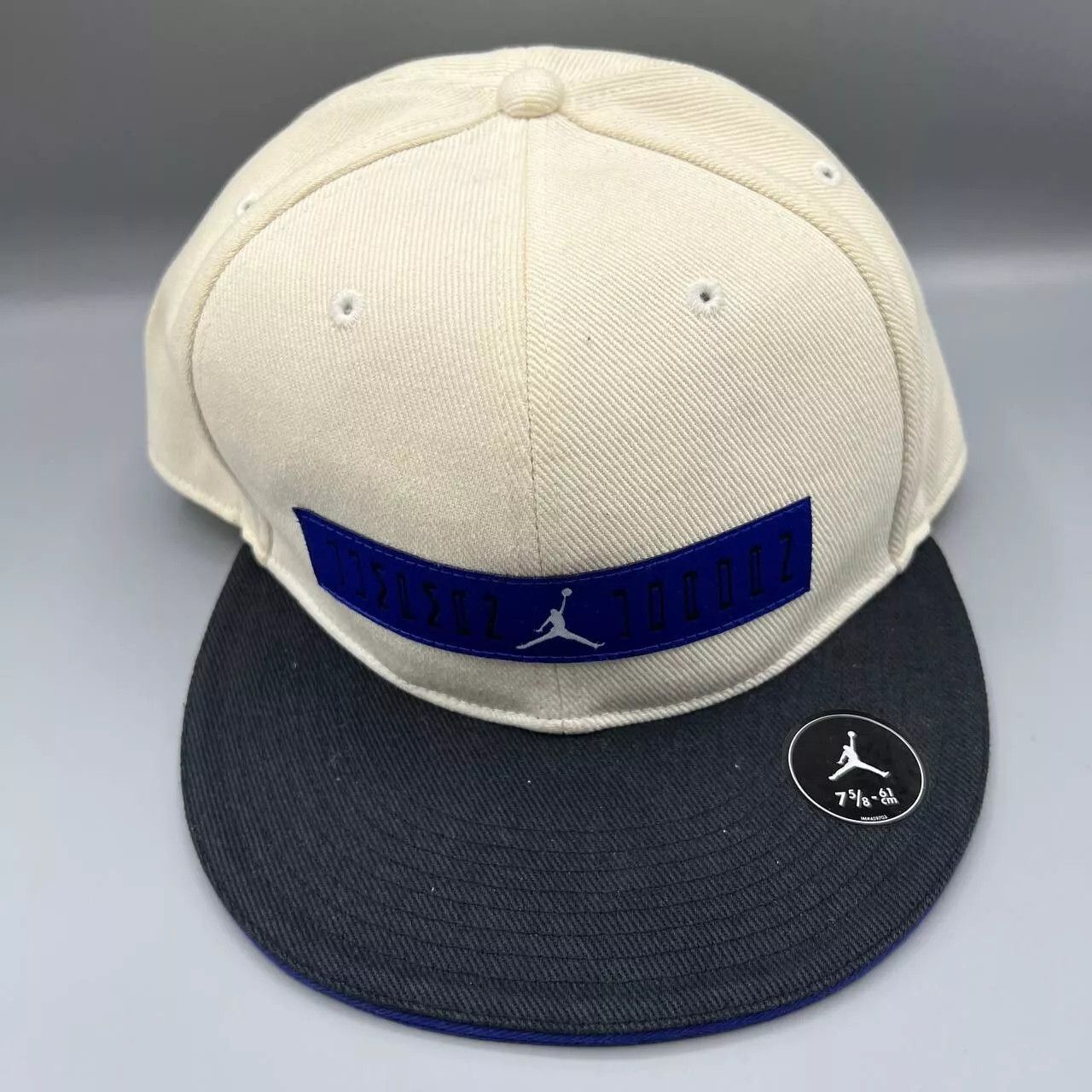 Jordan Brand Air Jordan J11 Hat Men 7 5/8 White Blue Jumpman Fitted Cap Size ONE SIZE - 1 Thumbnail