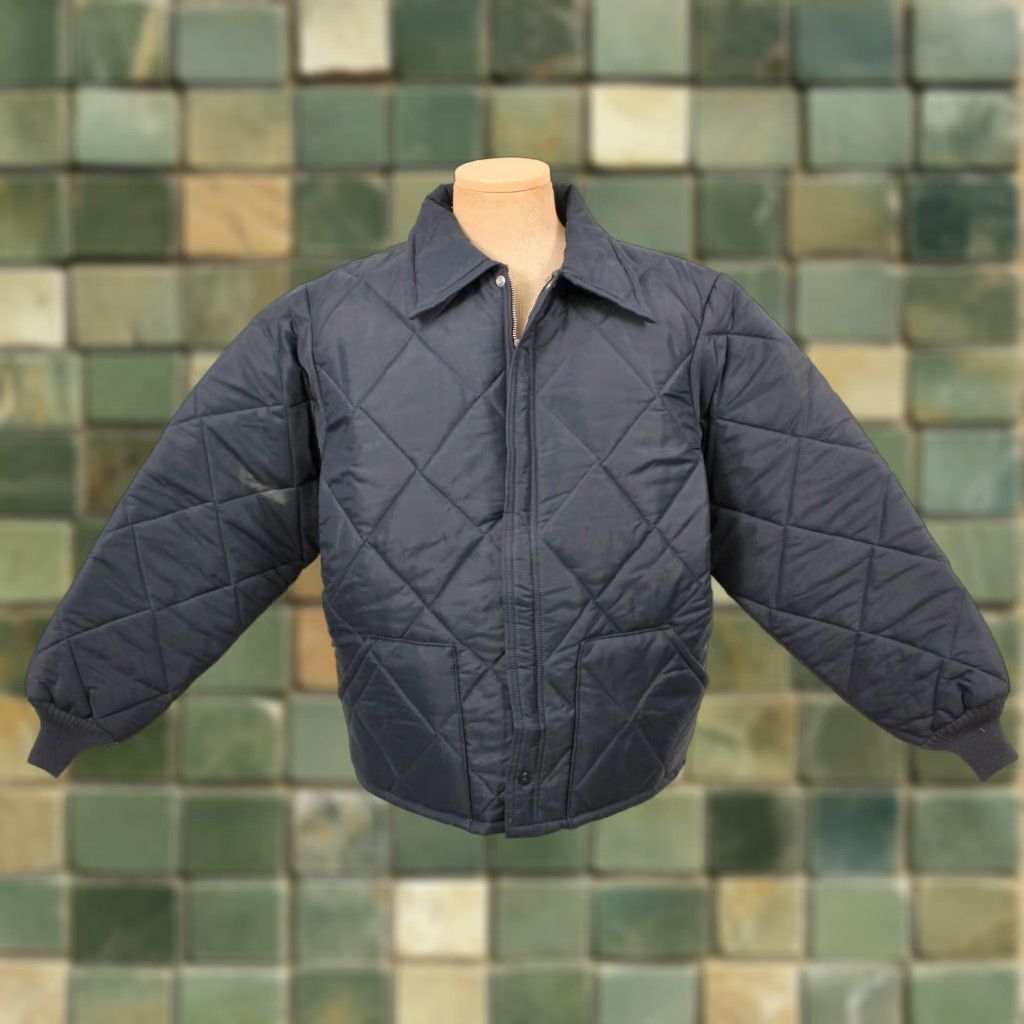 Vintage VINTAGE Big Smith Jacket Mens 70s Quilted Puffer Wool? Nylon Blue XL 70s Quilt Jacket Mens Size US XL / EU 56 / 4 - 1 Thumbnail