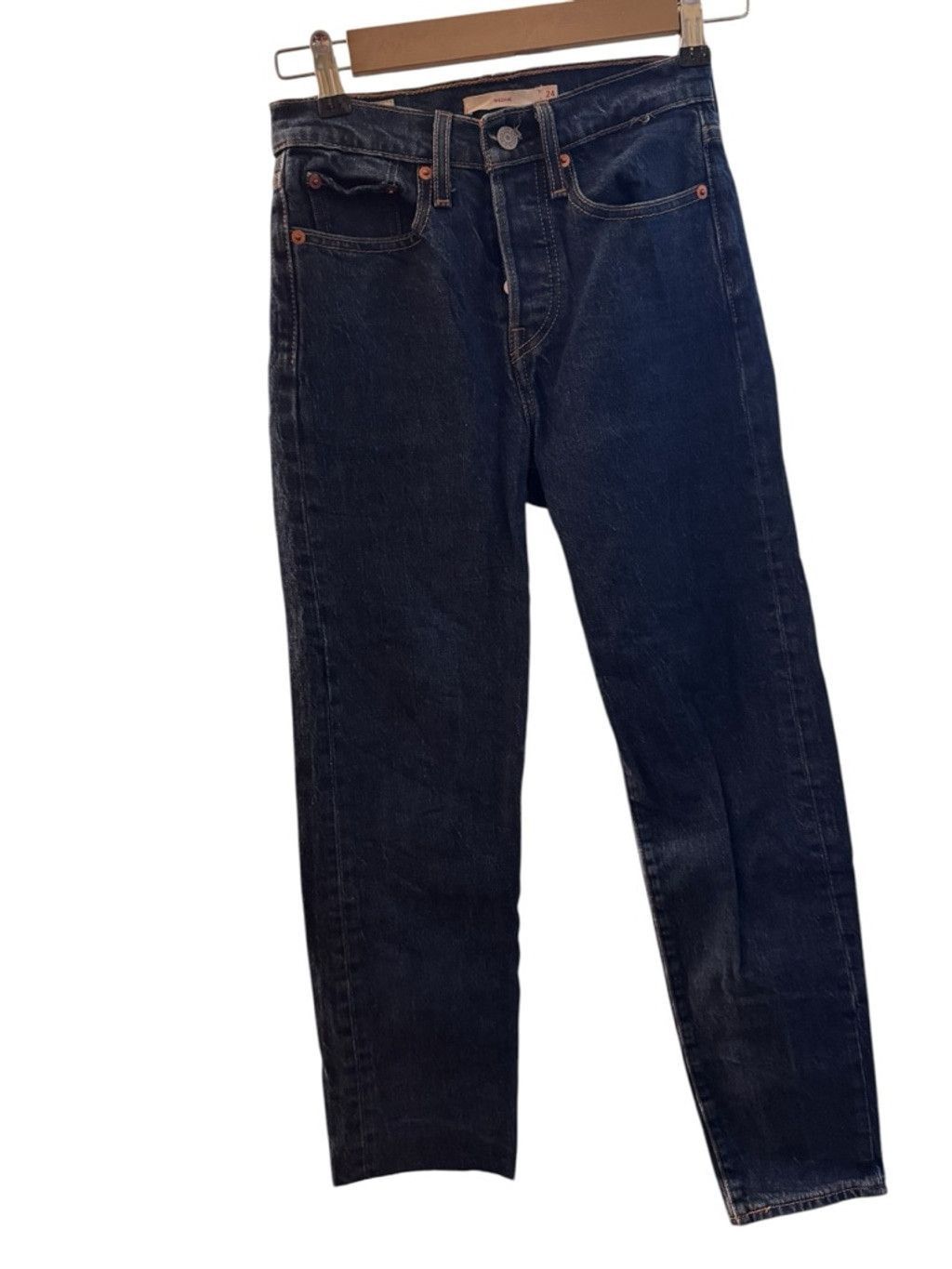 Levi's Levi's Premium Wedgie Straight Jeans XS Size 24" / US 00 / IT 34 - 1 Thumbnail
