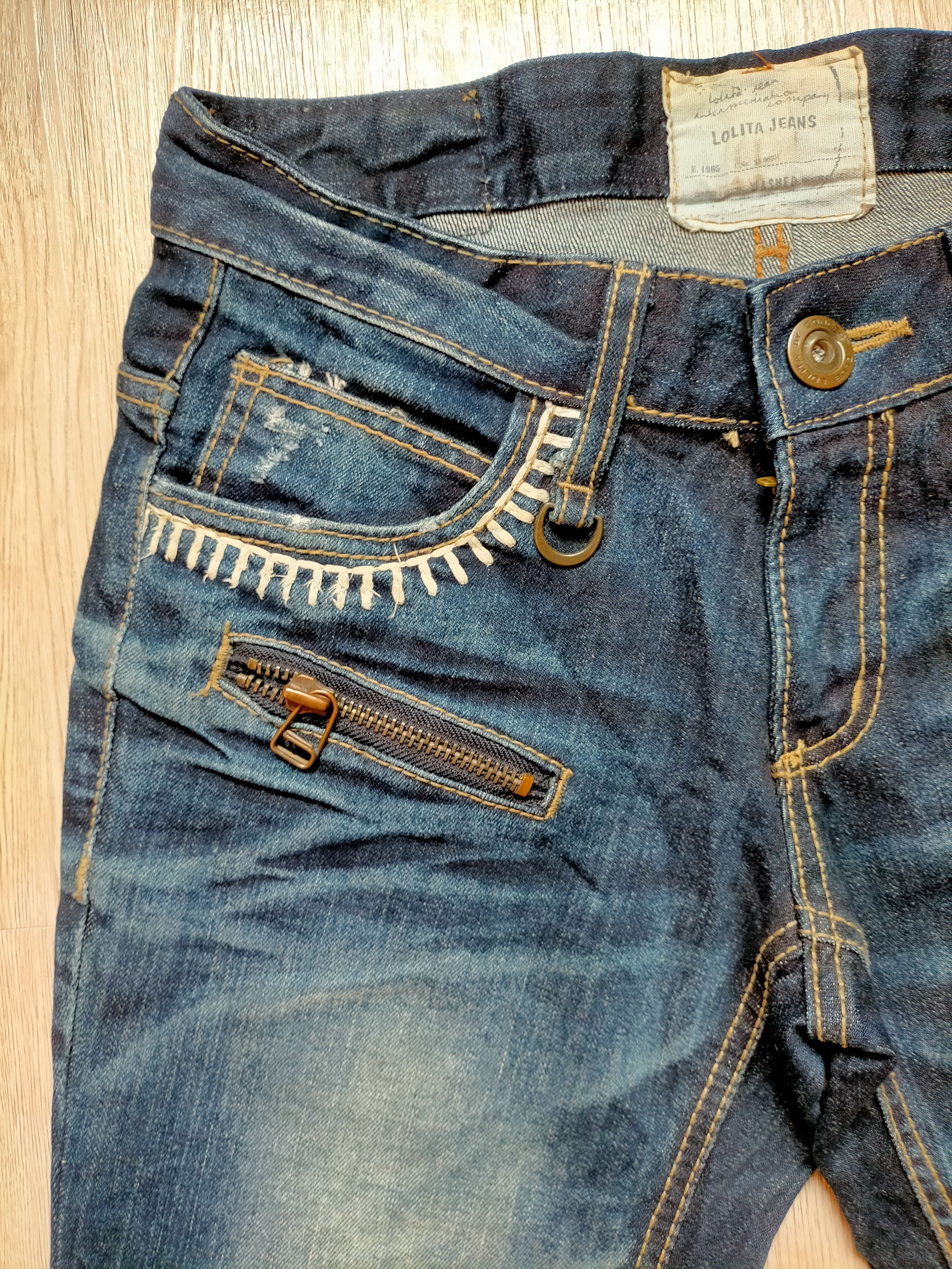 If Six Was Nine × Japanese Brand Flare Jeans Lolita Multizipped Buckle back boot cut Denim Size US 29 - 6 Thumbnail