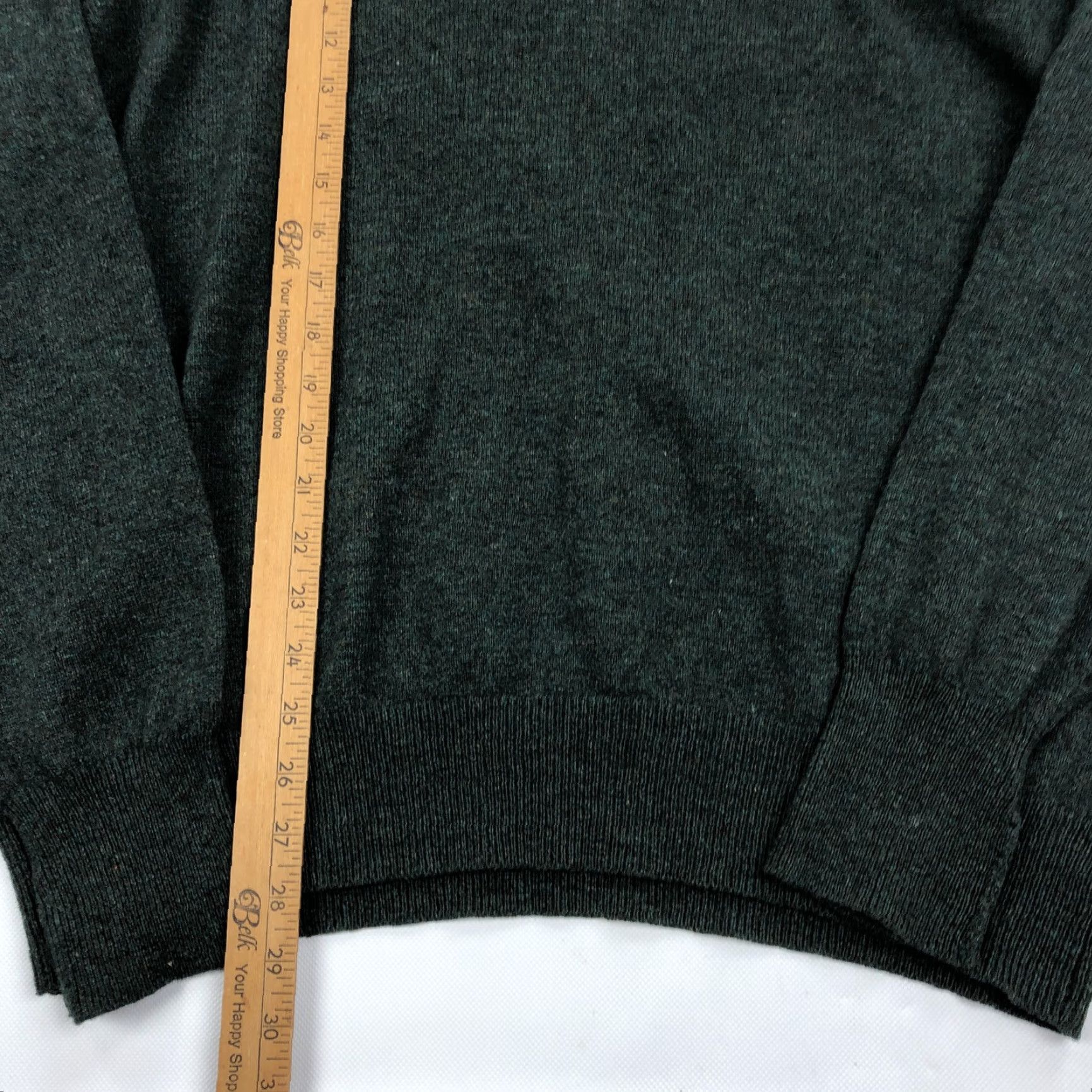 Pendleton Pendleton V-Neck Sweater Dark Green XL Men Pullover Lambswool 100 Virgin Wool Ribbed Cuffs Hem Dry Clean Only 100% Lambswool Solid Knit Style Size US XL / EU 56 / 4 - 4 Thumbnail