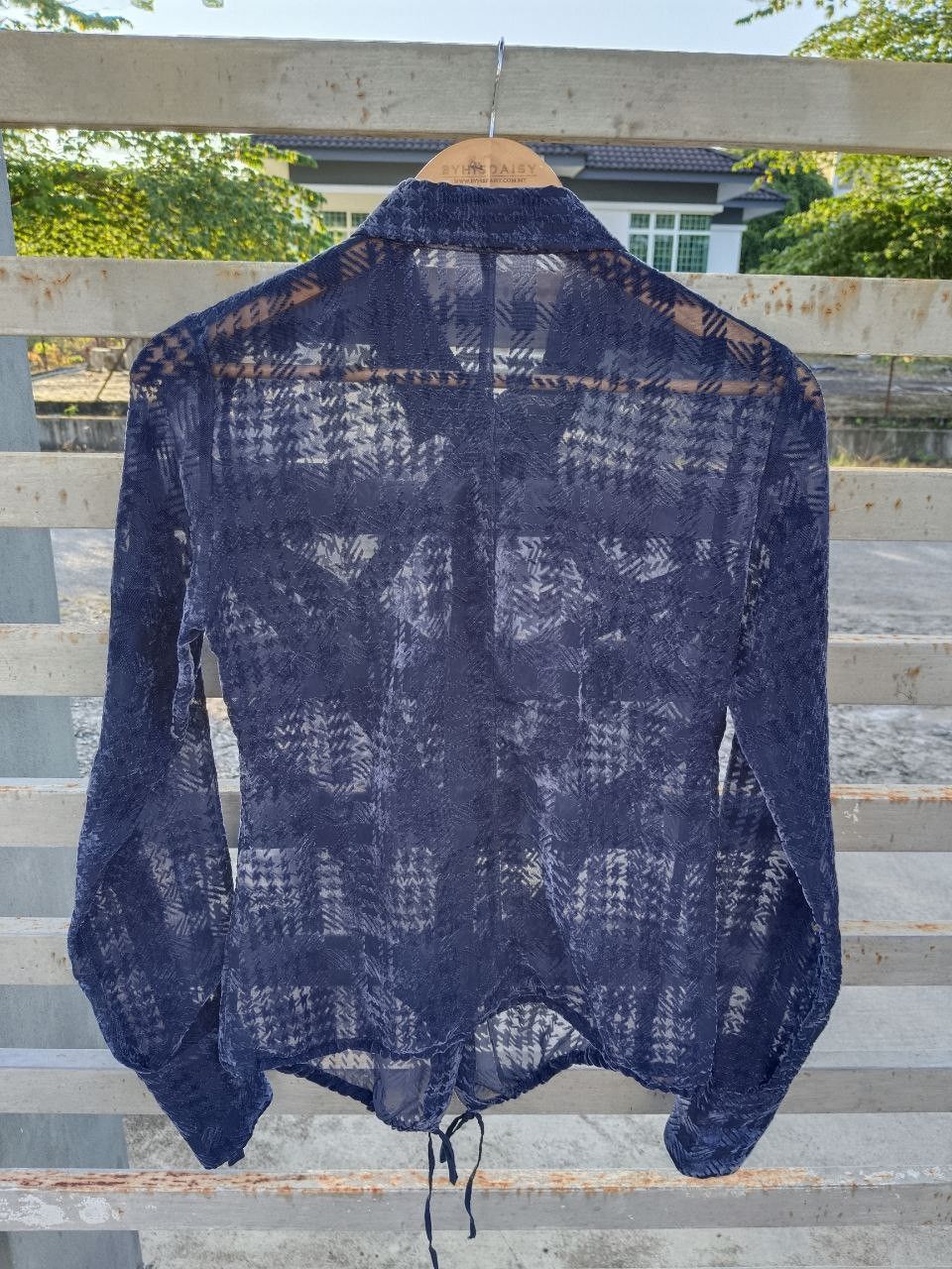 Marithe + Francois Girbaud MFG TRANSPARENTS BUTTON UP Size M / US 6-8 / IT 42-44 - 2 Thumbnail