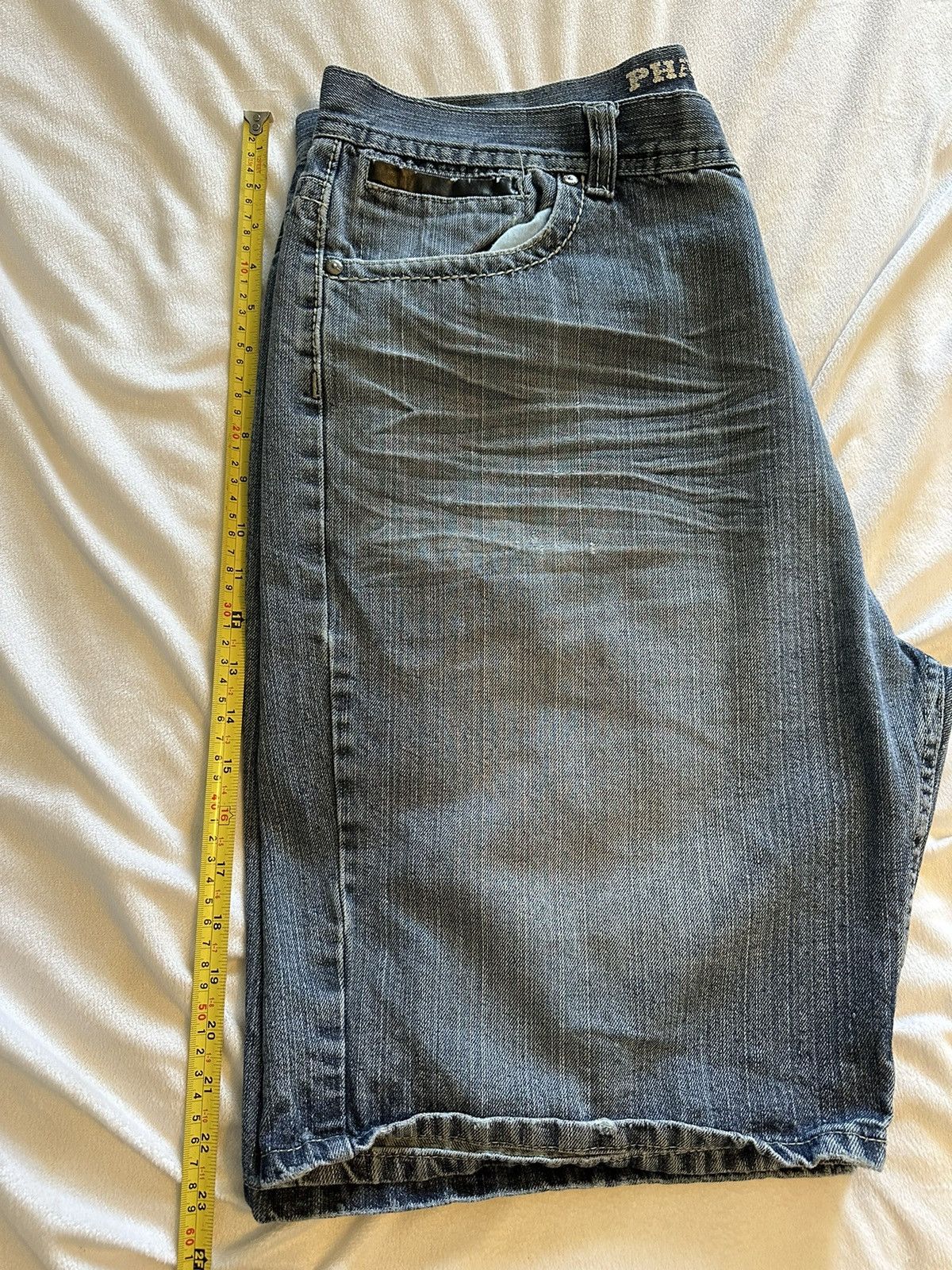 Phat Farm × Vintage Y2K Phat Farm Denim Jean Shorts Mens SZ 38x12 Size US 38 / EU 54 - 11 Thumbnail