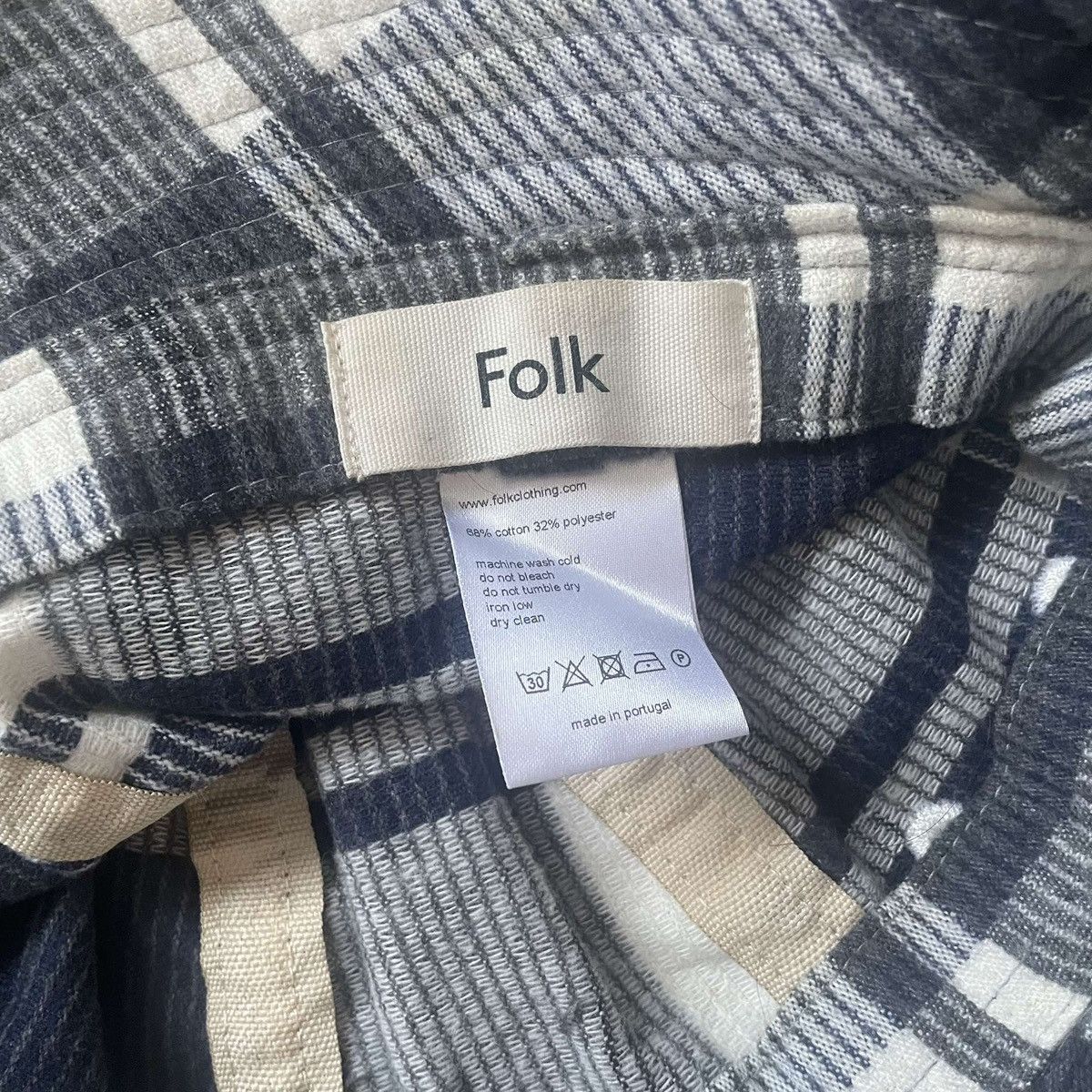 Folk Folk Check Bucket Hat Size ONE SIZE - 5 Thumbnail