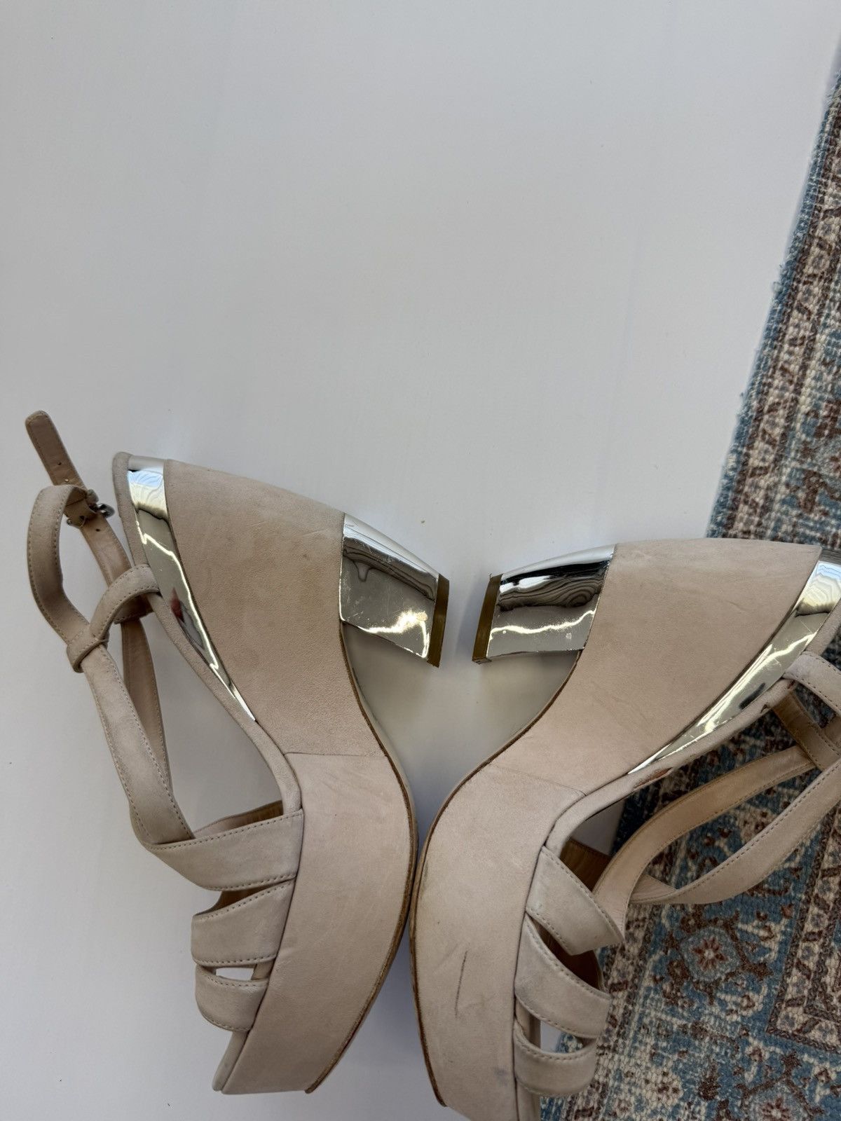 Miu Miu Miu Miu Suede Strap Pump Sandals Size EU 41 Size US 11 / IT 41 - 6 Thumbnail