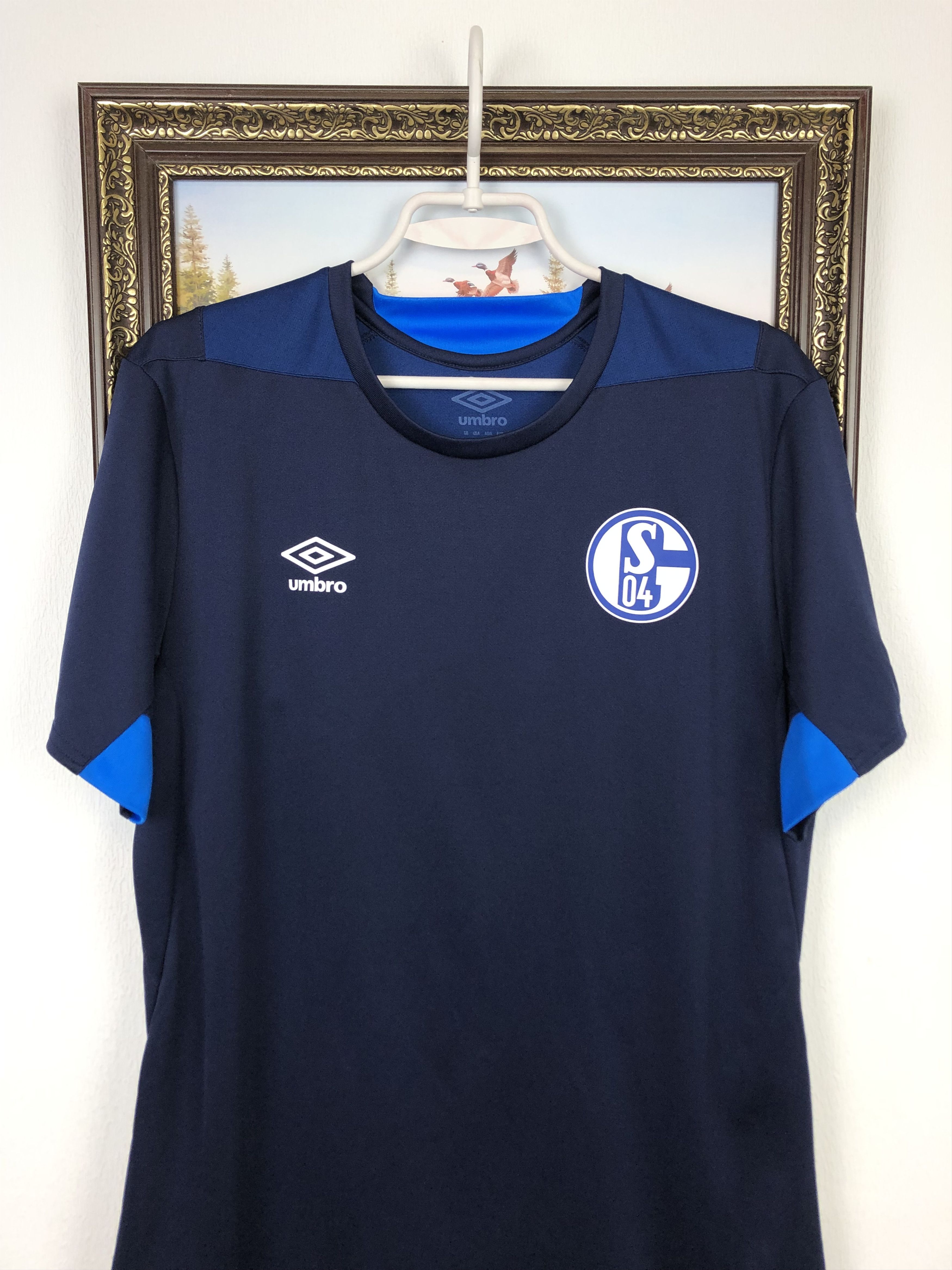 Adidas Umbro Schalke 04 Football Shirt Train Soccer Mens Jersey Tee Size US L / EU 52-54 / 3 - 2 Thumbnail