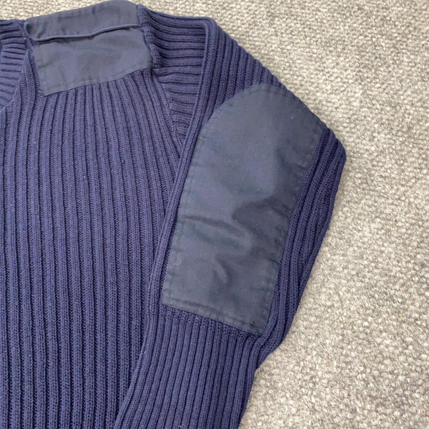 Commando Vintage Jack Young USA Sweater Mens Medium Pullover Military Blue Knit 90s Size US M / EU 48-50 / 2 - 6 Thumbnail