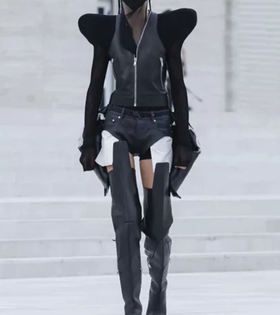 Rick Owens Rick owens21SS shoulder leather jacket 2412-Nextarrow Size US S / EU 44-46 / 1 - 8 Thumbnail