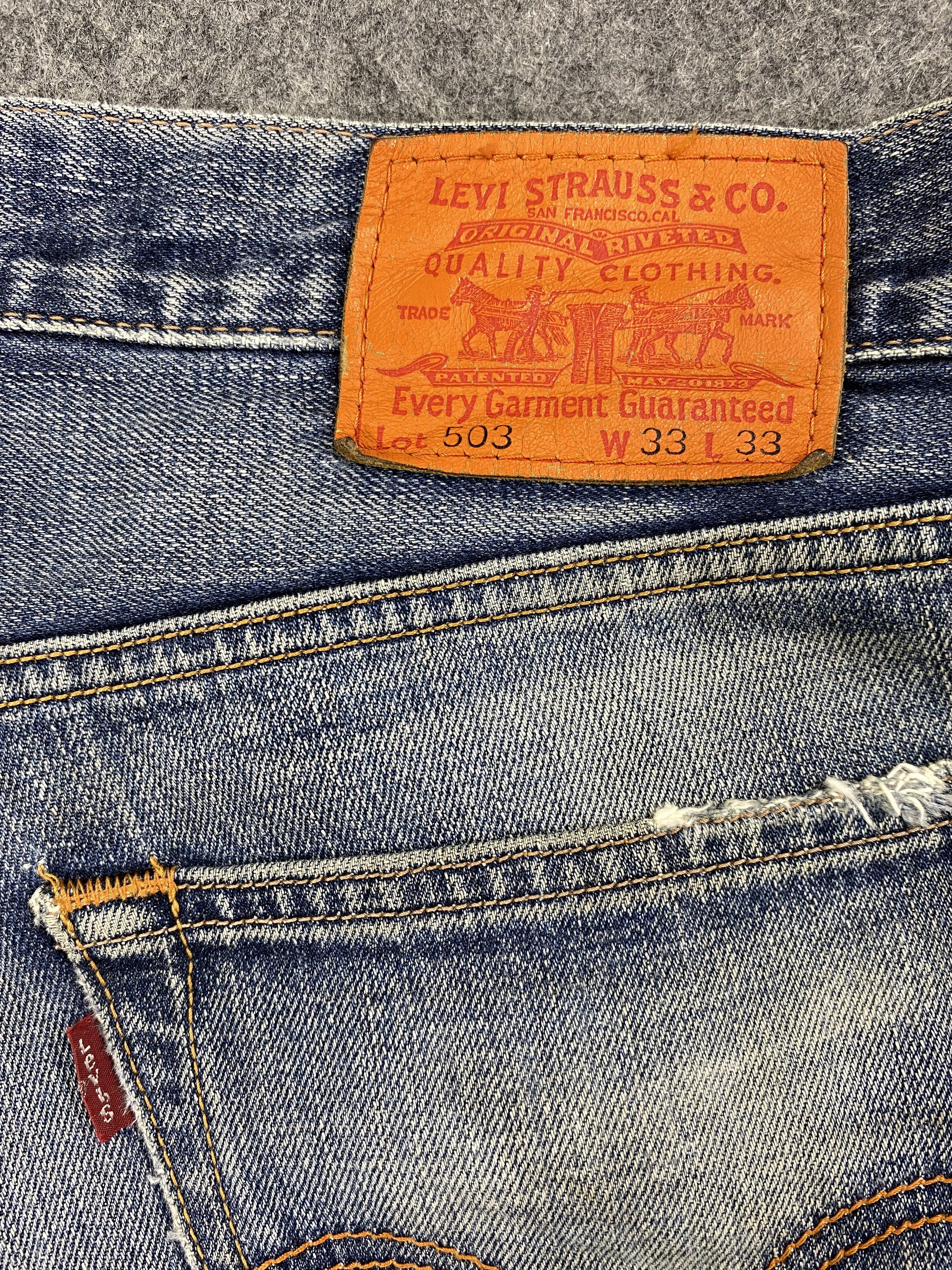 Levi's Distressed Blue Vintage Levi's 503 36x31 Denim -SJ078 Size US 36 / EU 52 - 8 Thumbnail