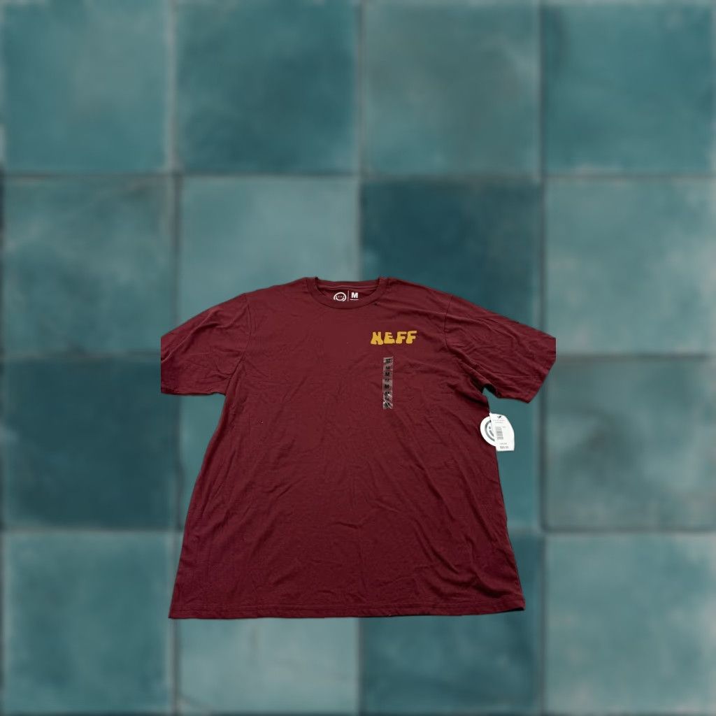 Vintage Neff Shirt Mens M Maroon Little Slice Of Heaven Graphic Tee T-Shirt Skater Size US M / EU 48-50 / 2 - 1 Thumbnail