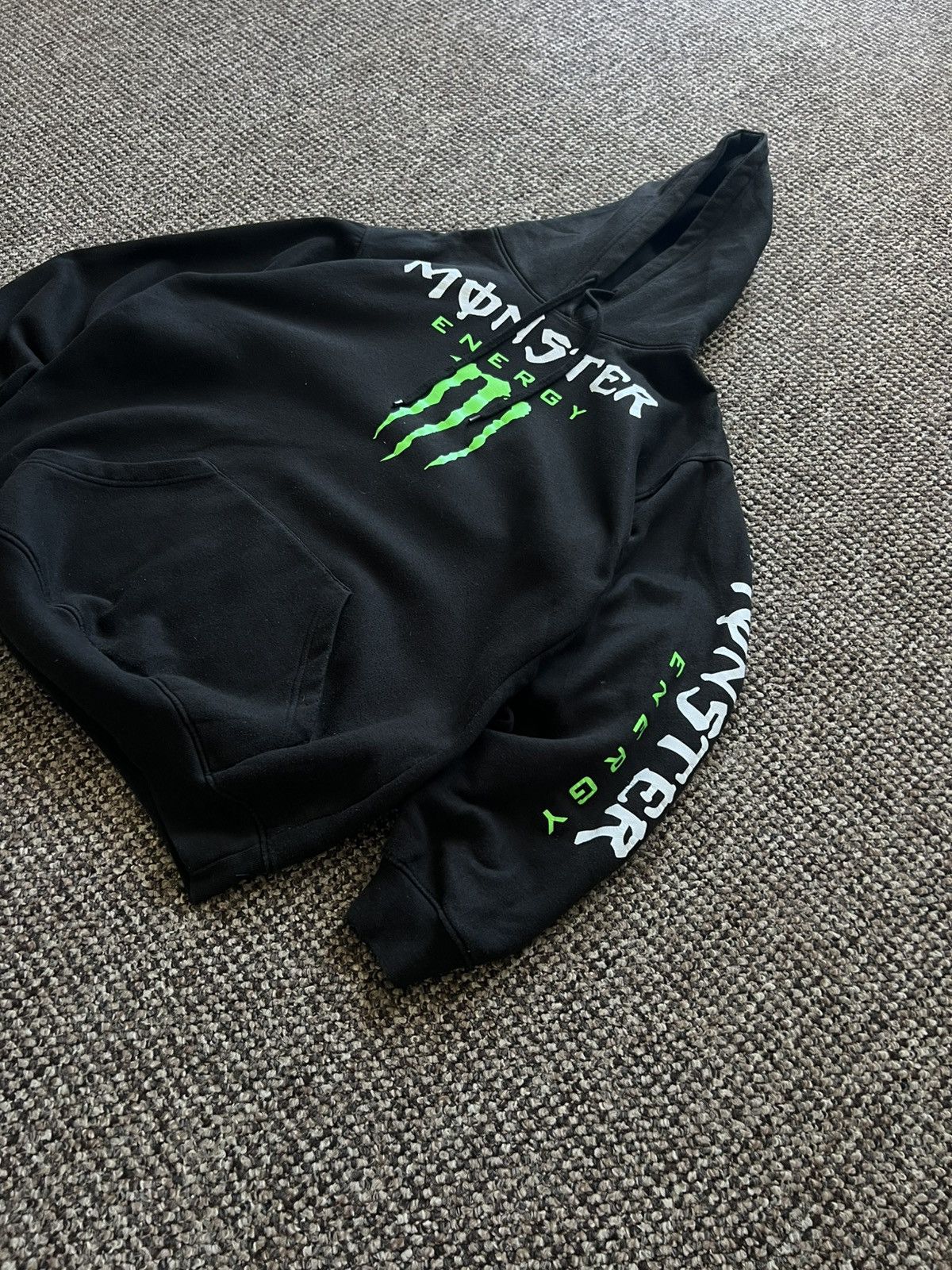 Fox Racing Vintage Monster Energy Drink Green Thunder Hoodie 90’s Y2K Size US L / EU 52-54 / 3 - 7 Thumbnail