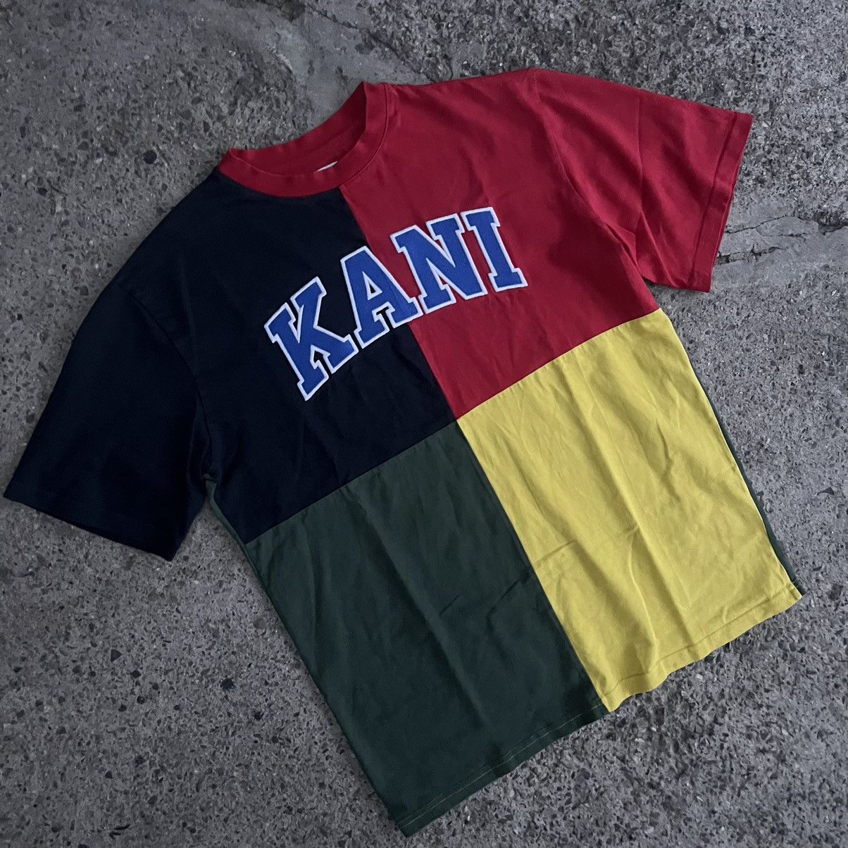 Karl Kani × Vintage 90s Vintage Karl Kani V-Neck Big Logo Jersey T-Shirt Size US S / EU 44-46 / 1 - 2 Thumbnail