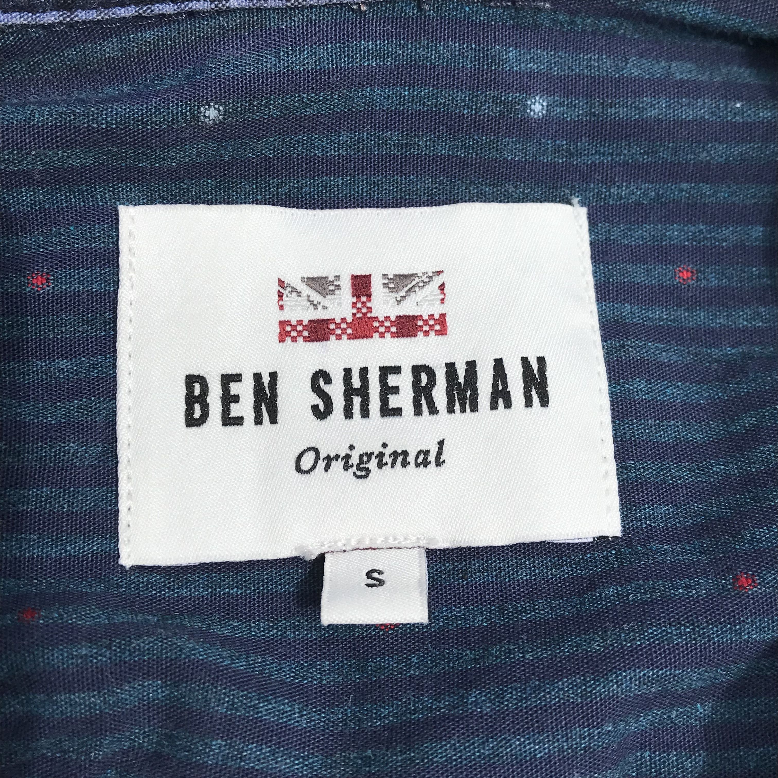 Ben Sherman Ben Sherman button down shirt navy blue polkadot stripe Size US S / EU 44-46 / 1 - 3 Thumbnail
