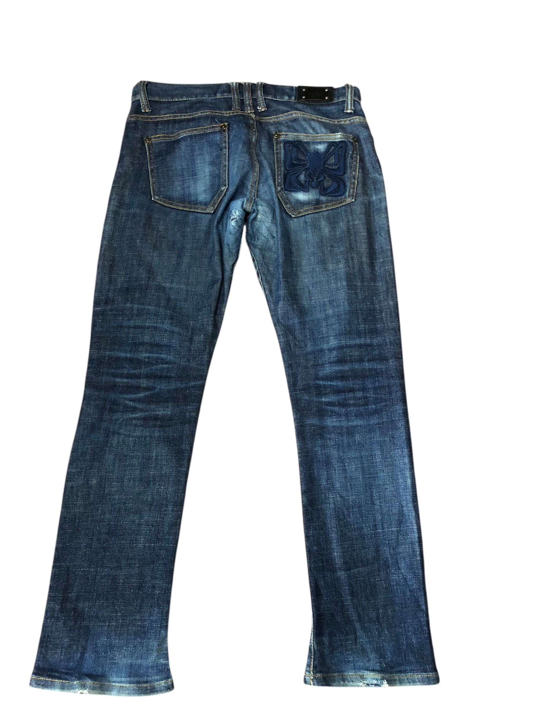 JUN MEN JLINE JUN MEN Spider Embroidered On back Pocket Denim Pants Size US 31 - 2 Thumbnail