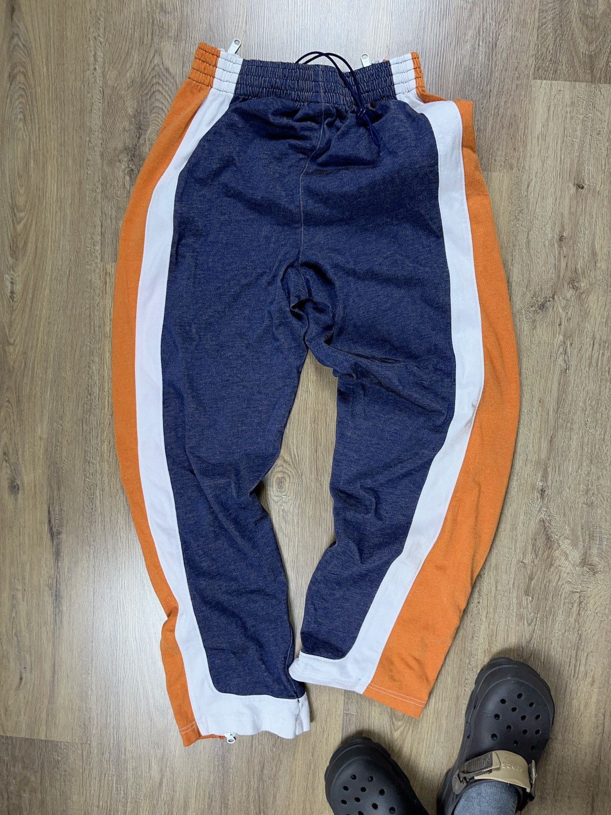 Nike ➕90s crazy Nike zip baggy sweatpants team sports rare Size US 31 - 4 Thumbnail