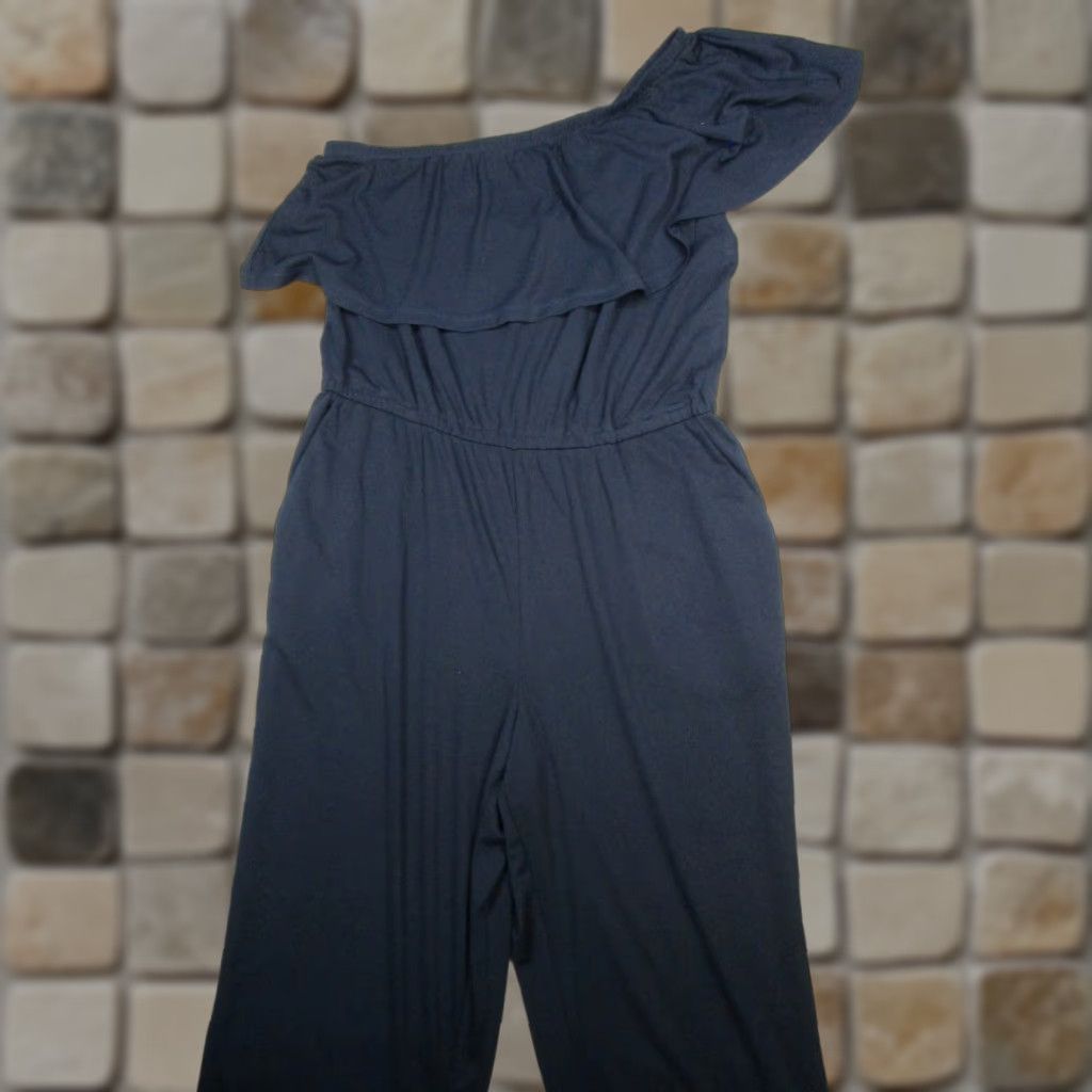 Ralph Lauren Lauren Ralph Lauren Jumpsuit Womens Large Blue One Shoulder Size 36" / US 14 / IT 50 - 1 Thumbnail