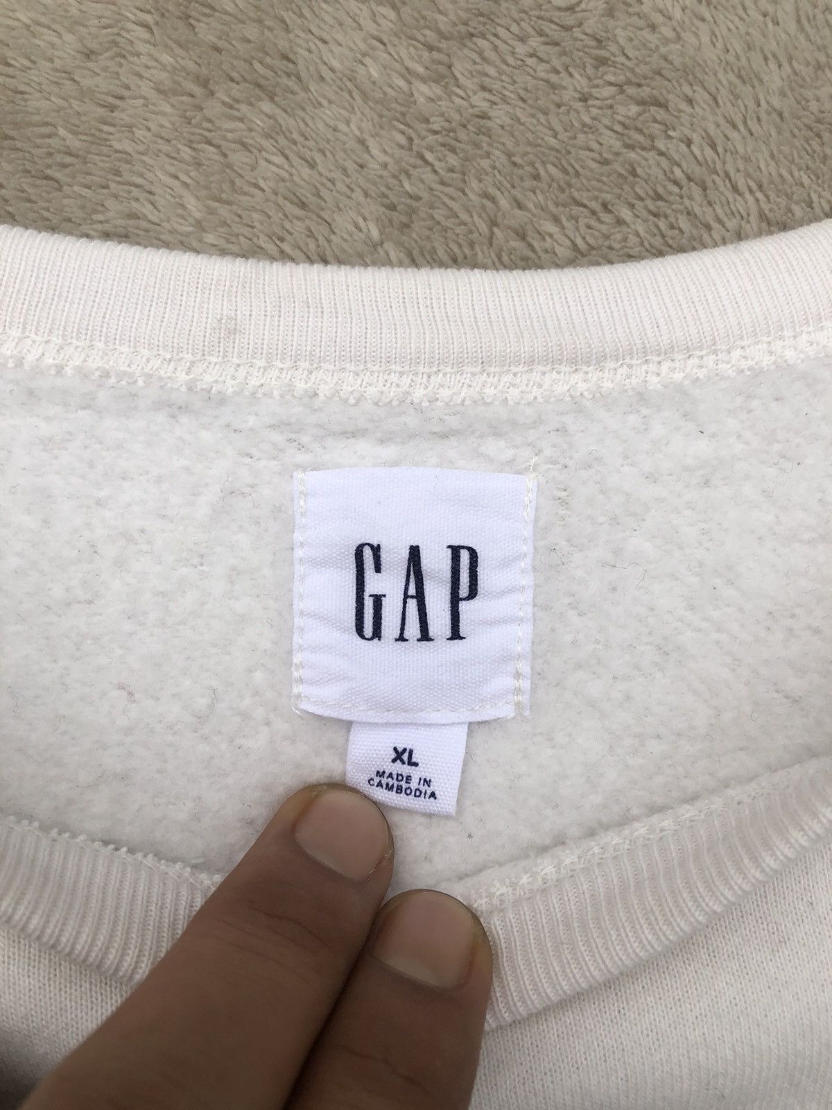 Gap × Vintage Vintage 90s GAP Big Logo Oversize Sweatshirt Size US XL / EU 56 / 4 - 6 Thumbnail