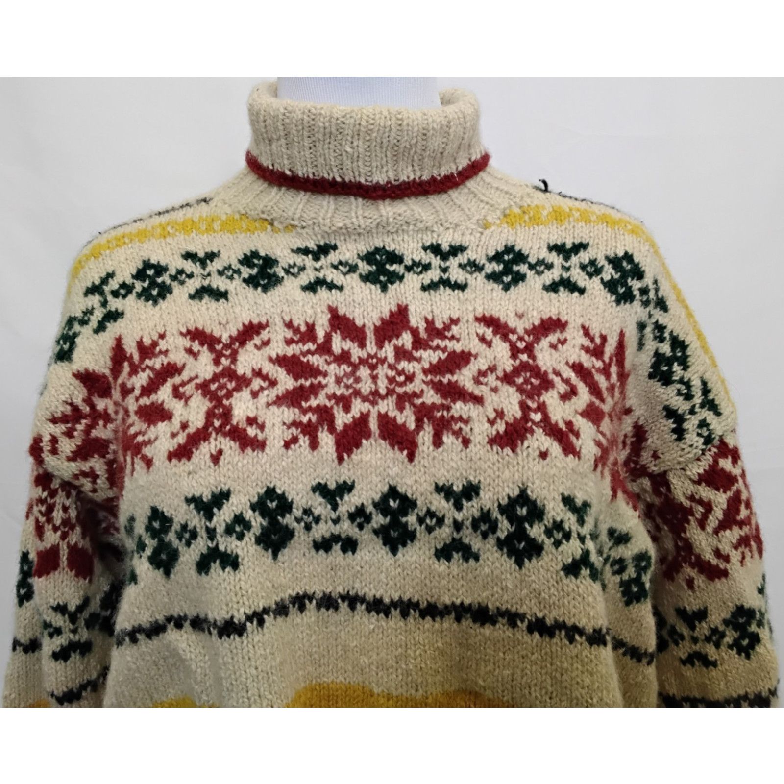 Ralph Lauren Ralph Lauren Country Sweater Women's Med Fair Isle Handknit Size M / US 6-8 / IT 42-44 - 4 Thumbnail