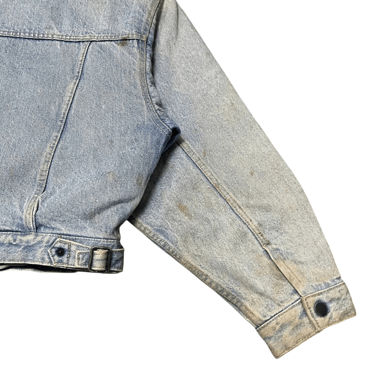 Big John Vintage Big John Cropped Sherpa Lined Denim Jacket Size US S / EU 44-46 / 1 - 15 Thumbnail