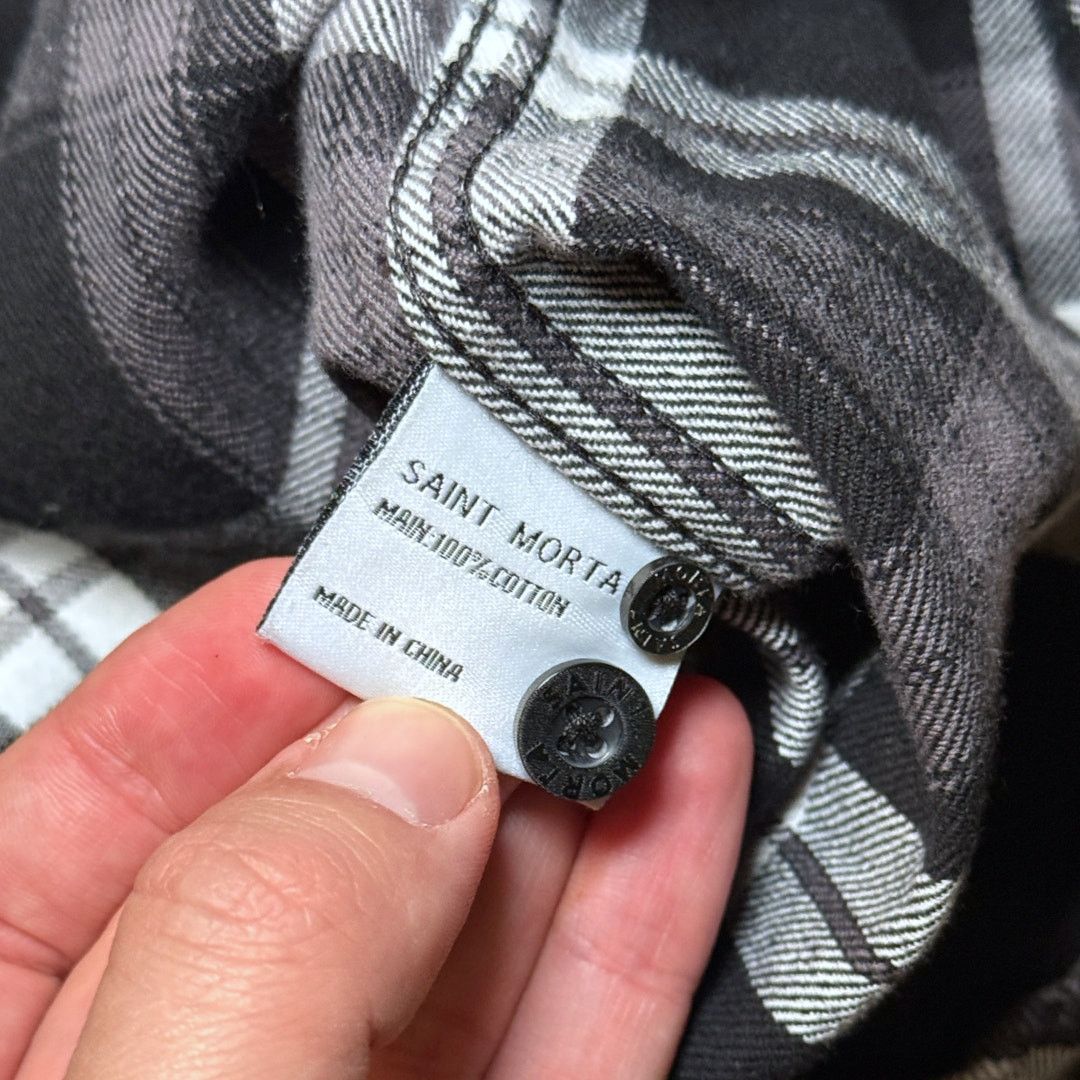 Other Saint Morta Black Gray Plaid Flannel Shirt Mens XL Size US XL / EU 56 / 4 - 5 Thumbnail
