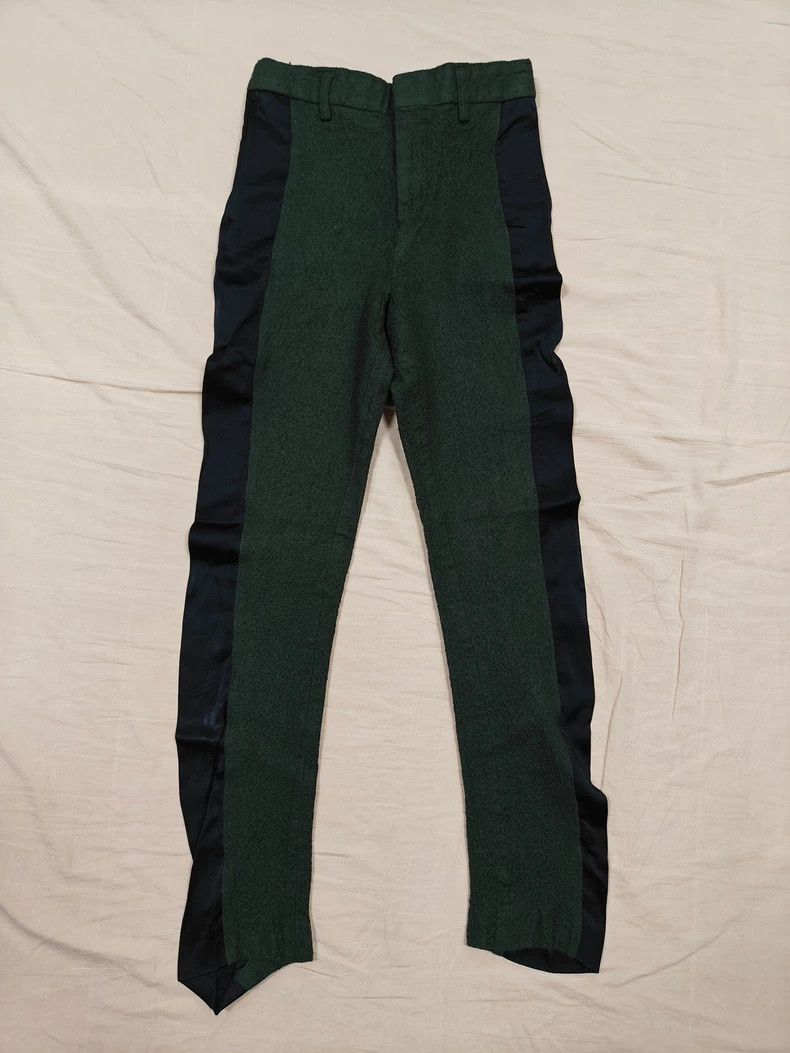 Haider Ackermann Haider Ackermann Dark green patchwork trousers. Size US 36 / EU 52 - 1 Thumbnail