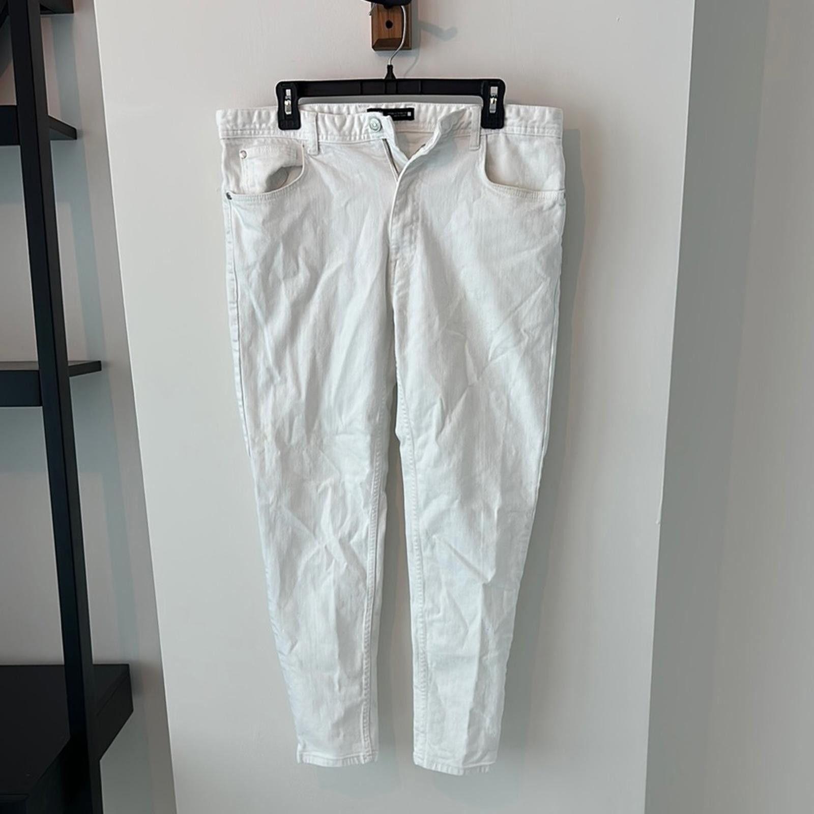 Zara Zara Men's Skinny Jeans - White Size US 44 / EU 60 - 1 Thumbnail