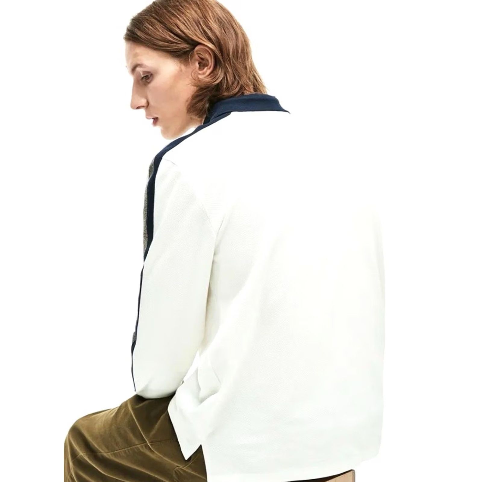 Lacoste Lacoste Regular Fit Polo Long Sleeve Made in France Rare White Sz S Mens Polo Size US S / EU 44-46 / 1 - 6 Thumbnail