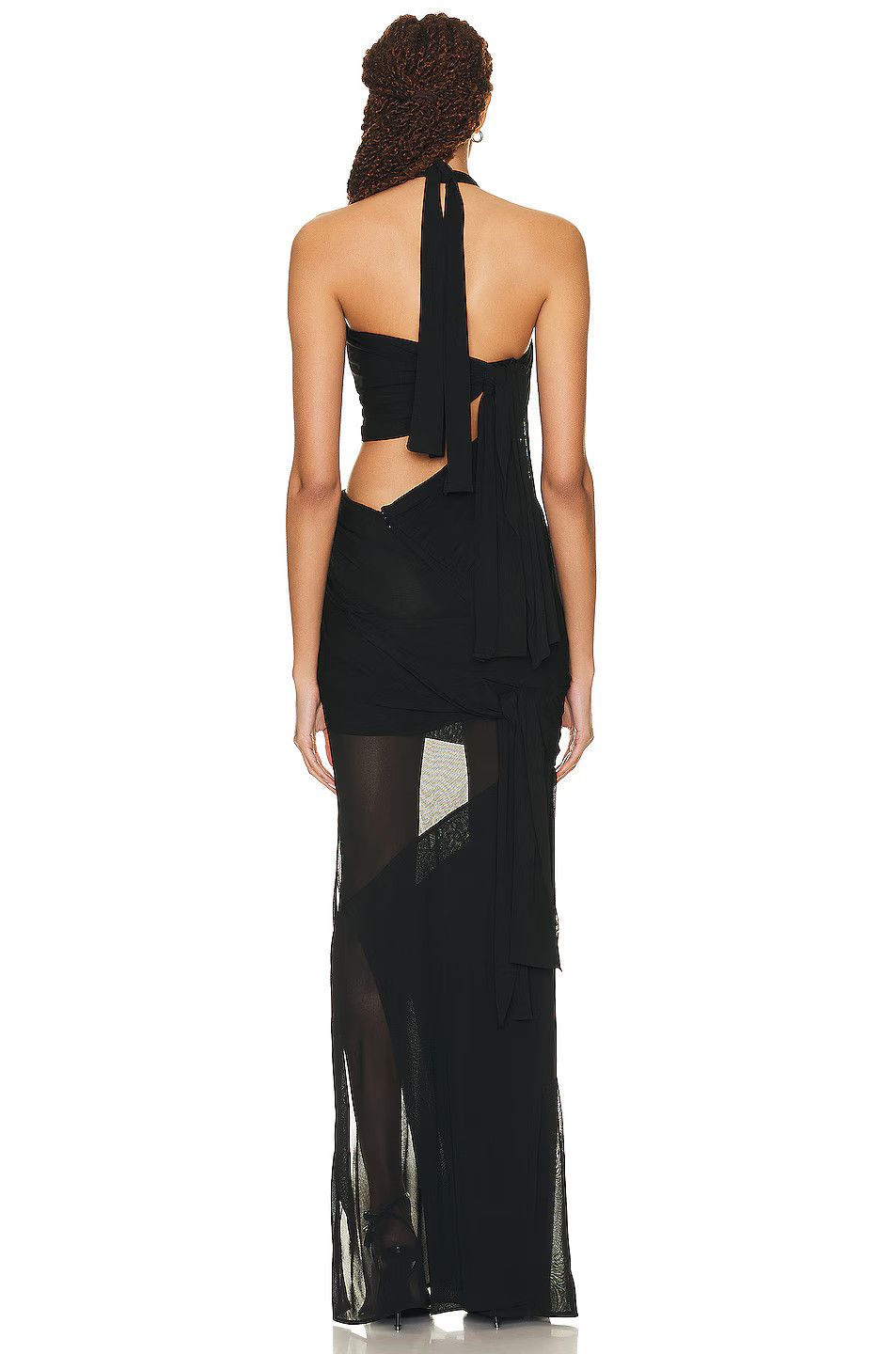 Tom Ford o1loc1c0625 ABJ695 Viscose Evening Dress in Black Size XS / US 0-2 / IT 36-38 - 4 Thumbnail