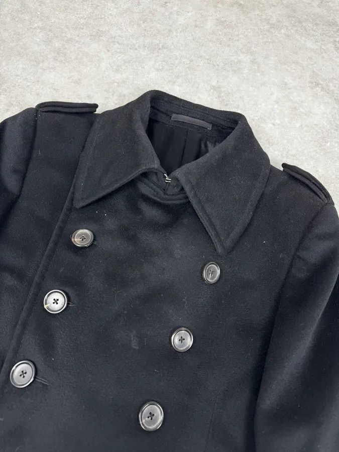 Gucci 2000s Gucci Black Buttoned Trench Coat by Tom Ford Size US M / EU 48-50 / 2 - 6 Thumbnail