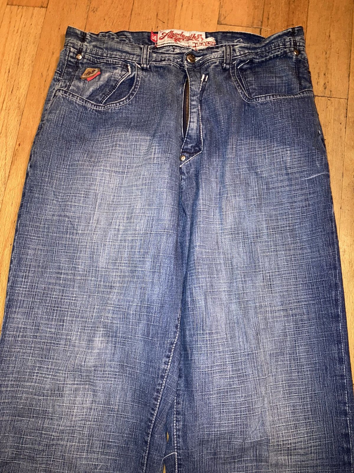 Akademiks × Vintage VTG Y2K AKADEMIKS Baggy denim jeans 34x30 Size US 34 / EU 50 - 1 Thumbnail