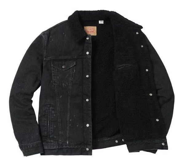 Supreme Bleached Sherpa Trucker Jacket | Grailed