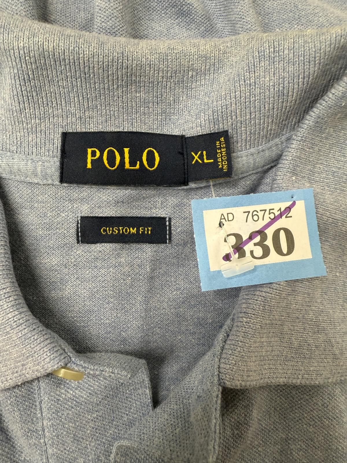 Polo Ralph Lauren Polo Ralph Lauren Custom Fit XL Blue Polo Shirt Size US XL / EU 56 / 4 - 2 Thumbnail