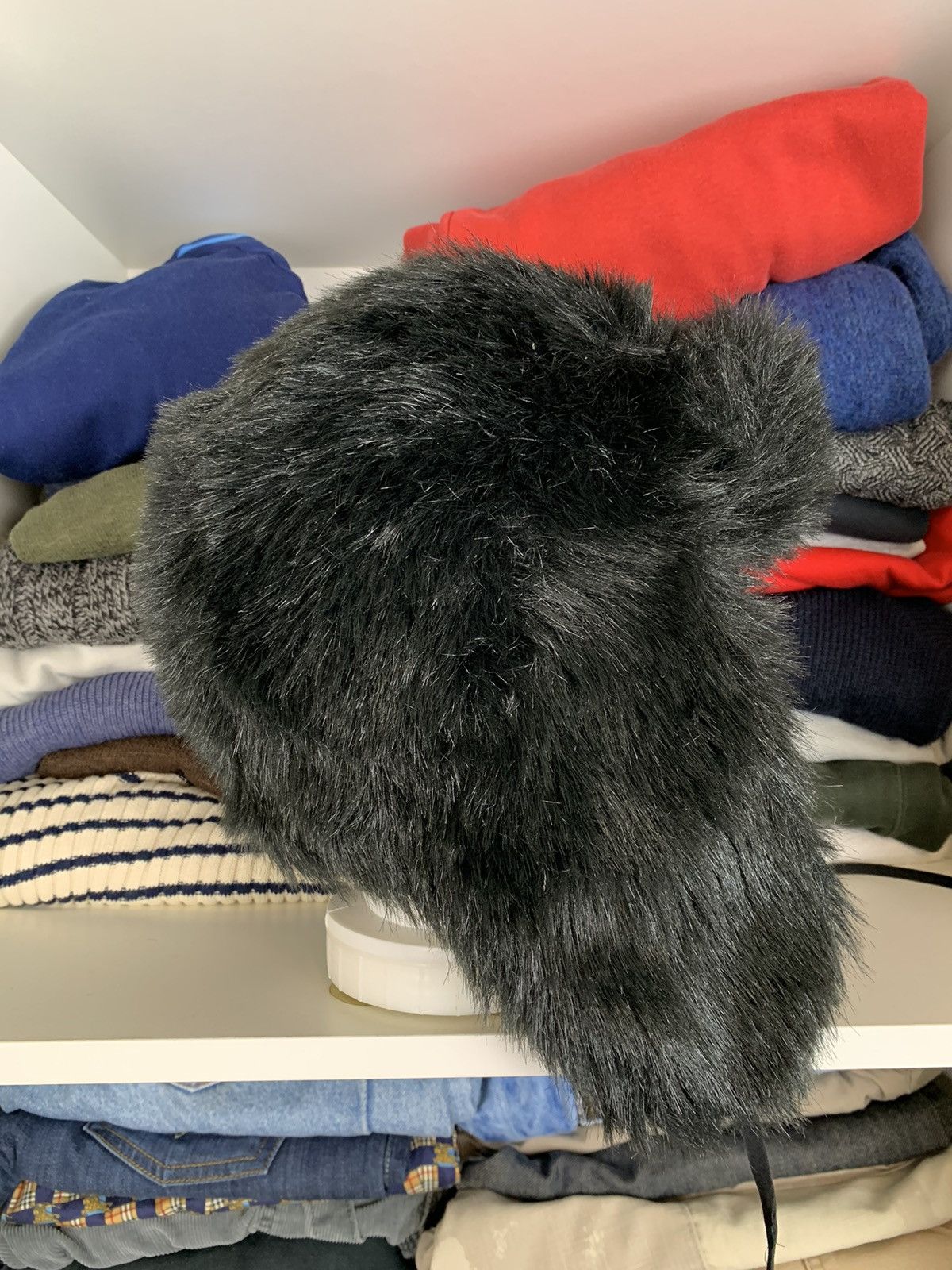 Other Y2K Ushanka Faux Fuzzy Fur Hat Size ONE SIZE - 7 Thumbnail