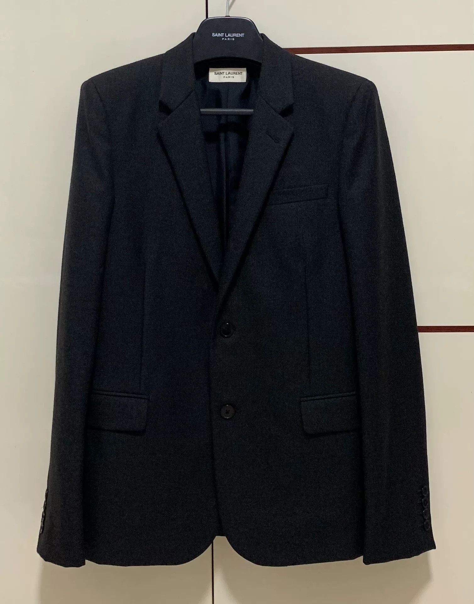Saint Laurent Paris Saint Laurent Gray Blazer Size 48 Size US M / EU 48-50 / 2 - 1 Thumbnail