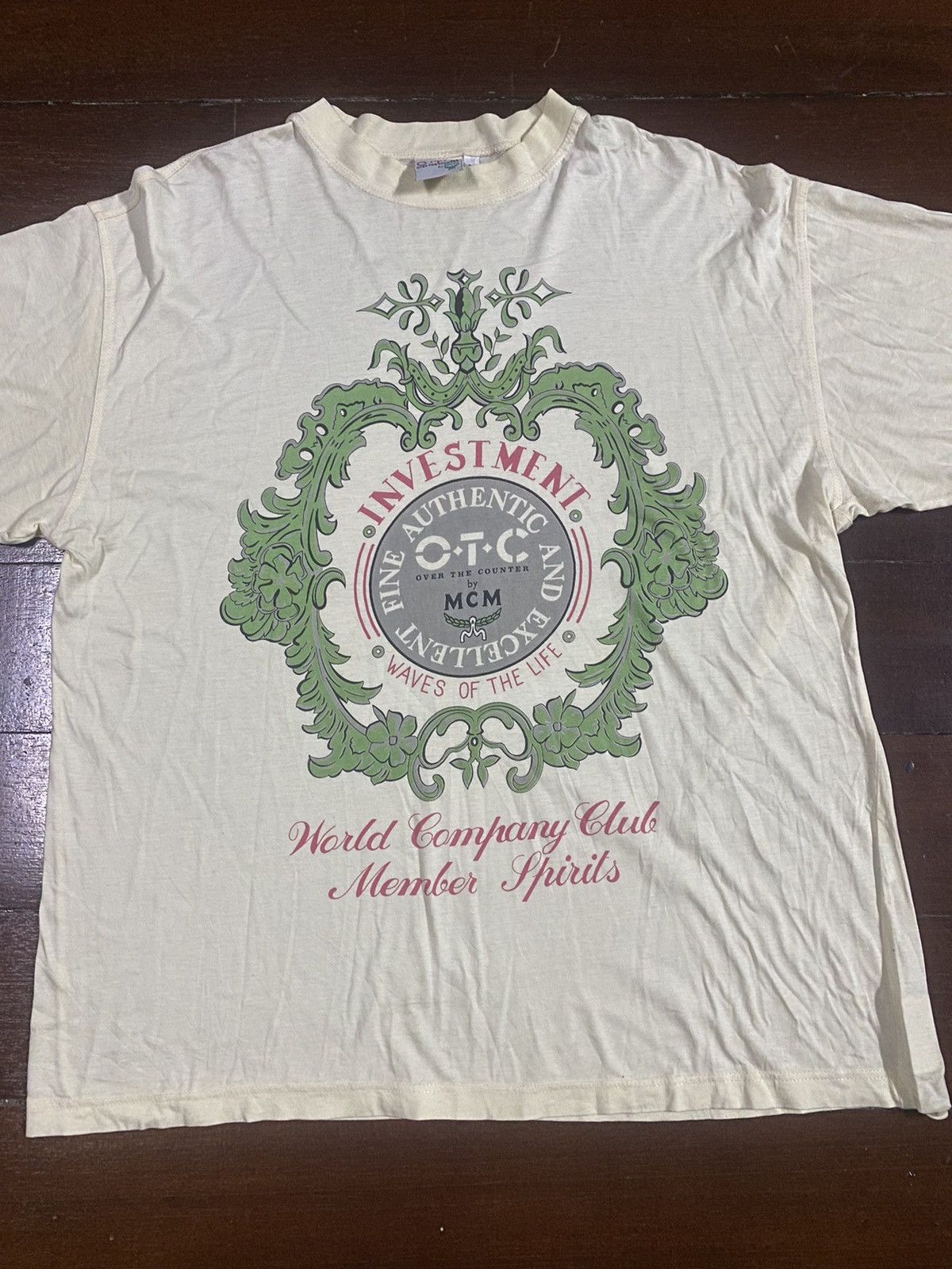 MCM × Vintage Vintage MCM OTC investment waves of life OVER PRINT TSHIRT Size US L / EU 52-54 / 3 - 2 Thumbnail