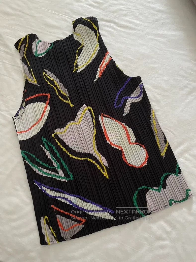 Issey Miyake Issey Miyake Black Tank Top Size L / US 10 / IT 46 - 3 Thumbnail