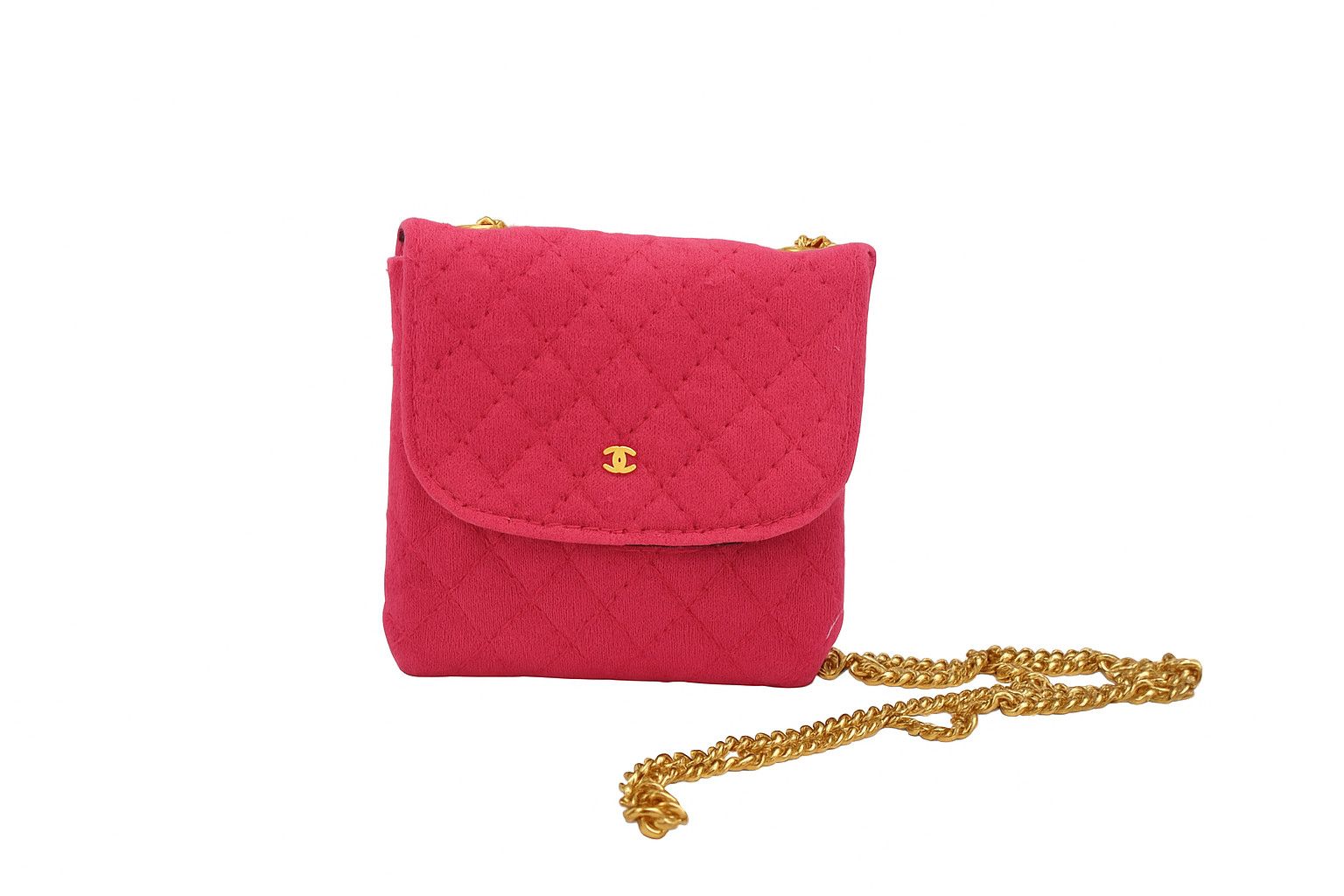 Chanel Chanel Classic Flap Card Holder on Chain Quilted Jersey Size ONE SIZE - 1 Thumbnail