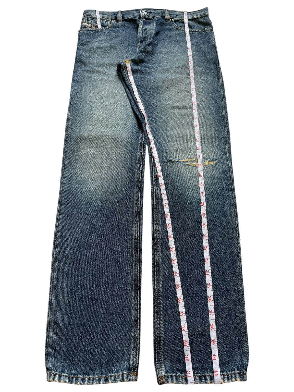 Diesel Vintage Diesel Faded Wash Distressed Jeans Size 32" / US 10 / IT 46 - 7 Thumbnail