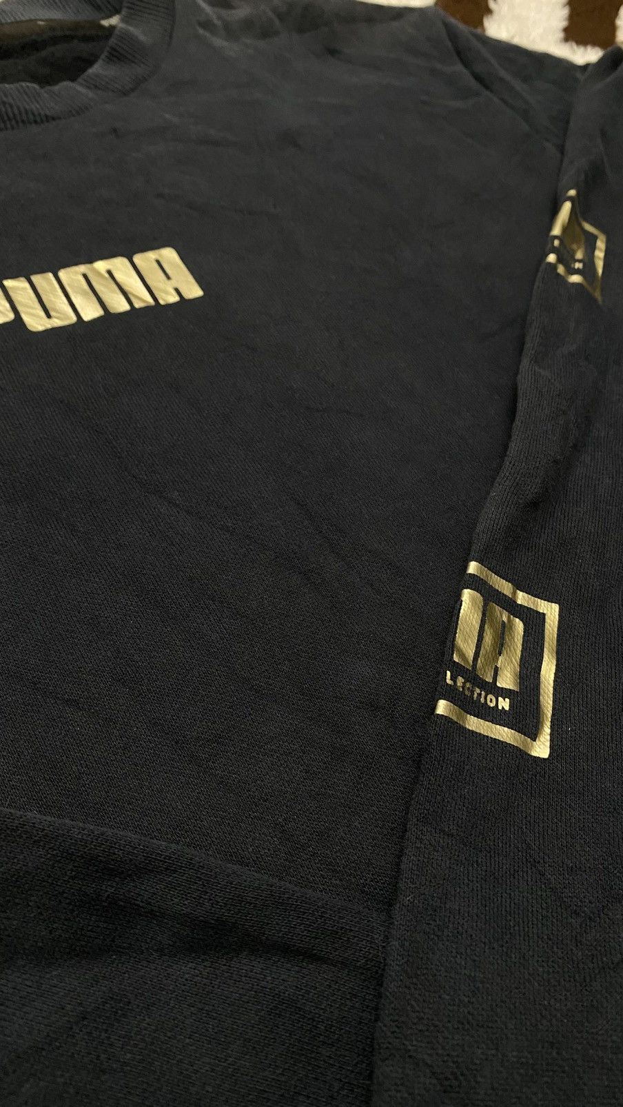 Puma RARE Gold Puma Sweatshirt Size US L / EU 52-54 / 3 - 2 Thumbnail