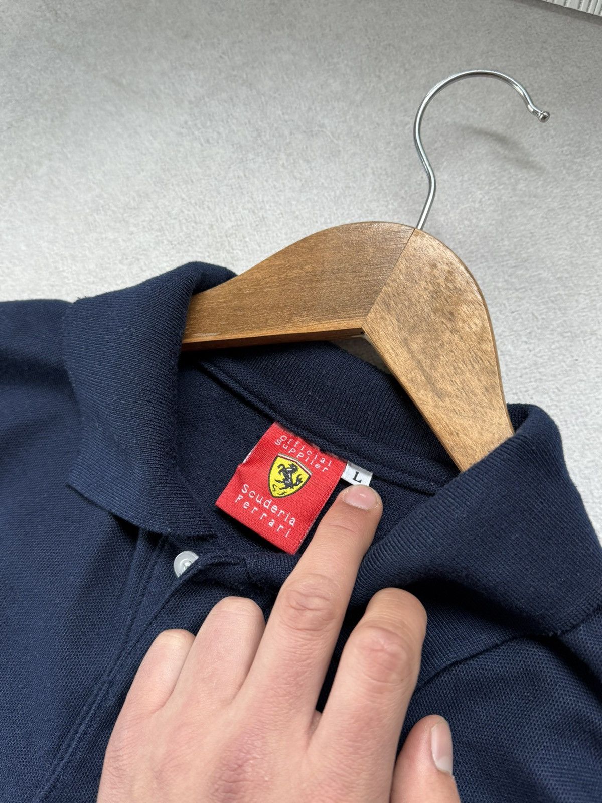 Ferrari F1 Ferrari Vintage Racing Polo Shirt Men’s Blue 90s Big Logo Size US L / EU 52-54 / 3 - 7 Thumbnail