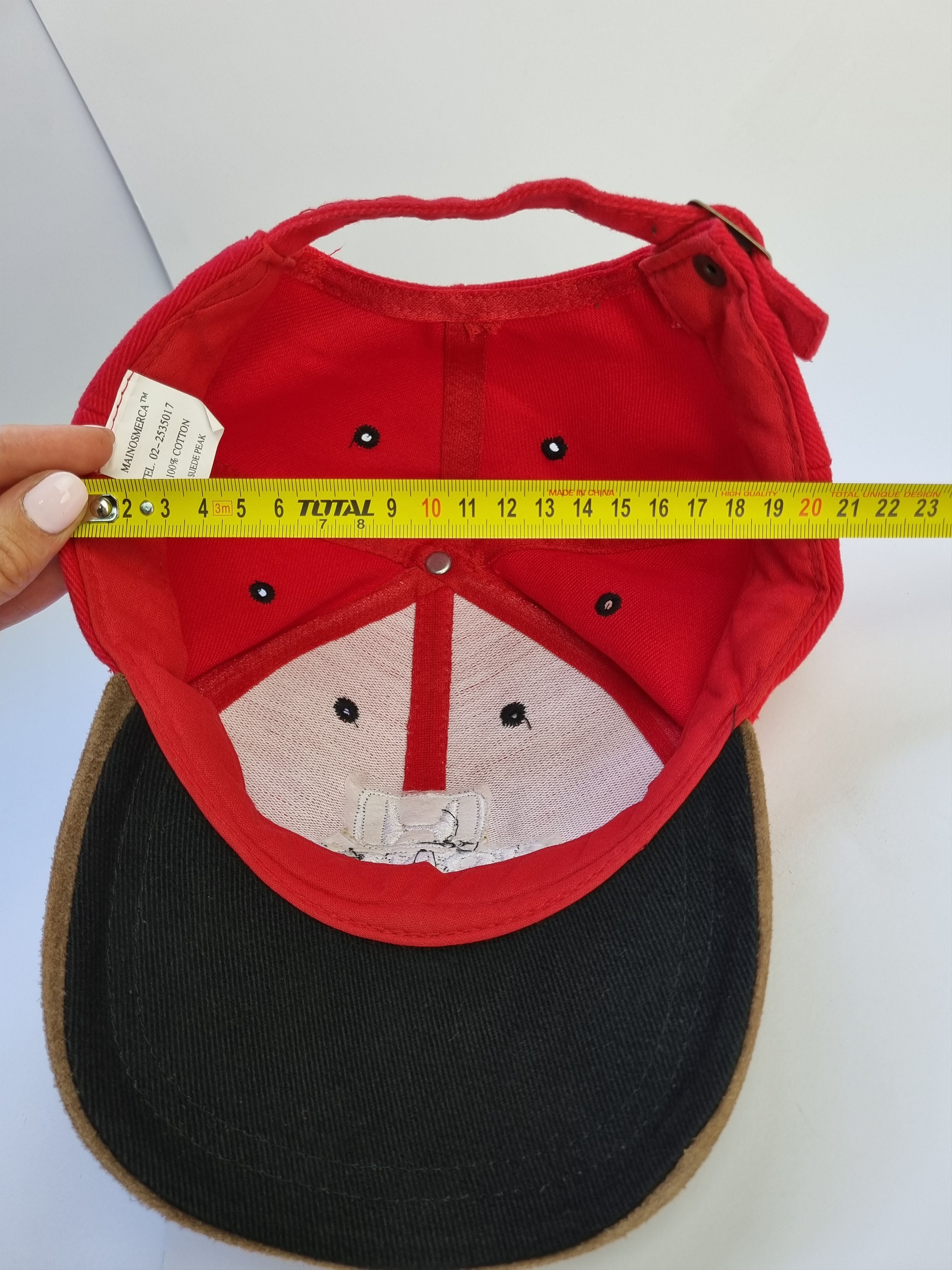 Honda 90s Vintage Honda Suede Peak Contrast Design Cap Size ONE SIZE - 6 Thumbnail