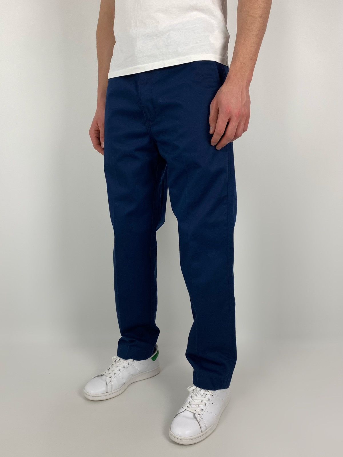 Levi's Levi’s Sta-Prest Navy Blue Regular Tapered Pants Size US 34 / EU 50 - 2 Thumbnail