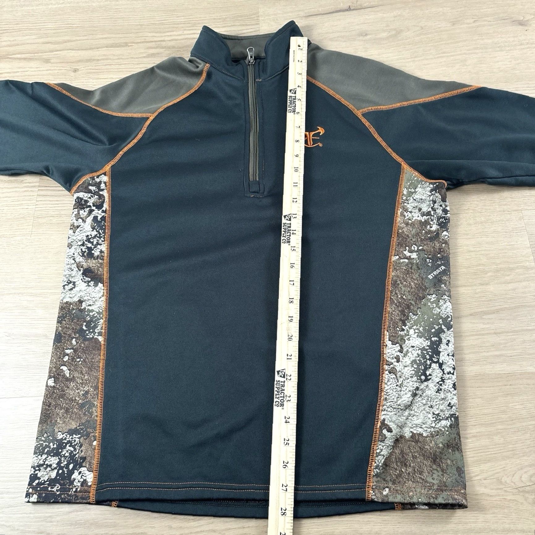 Vintage True Timber Jacket Men M Green Camouflage 1/4 Zip Pullover Hunting Jacket Size US M / EU 48-50 / 2 - 7 Thumbnail