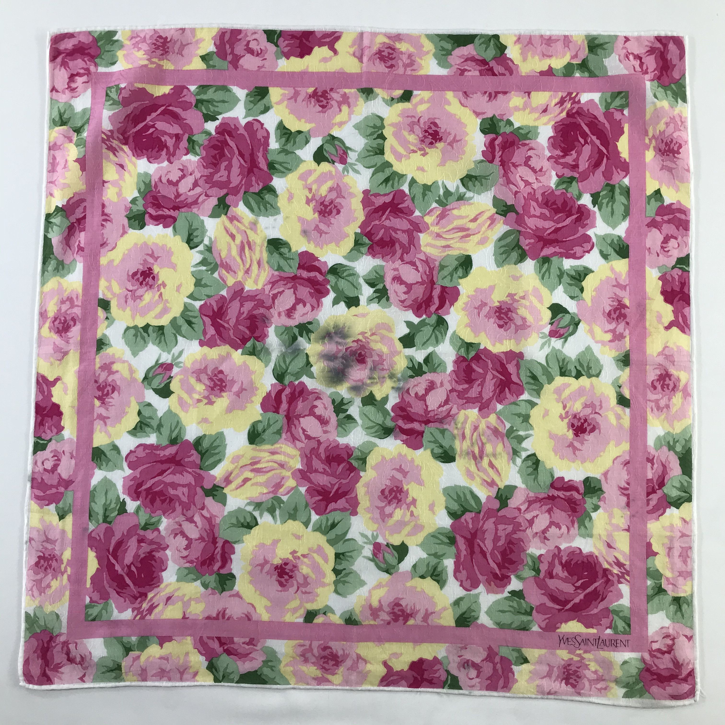 Vintage × Yves Saint Laurent Yves Saint Laurent Bandana / Handkerchief /Neckerchief -S480 Size ONE SIZE - 1 Thumbnail