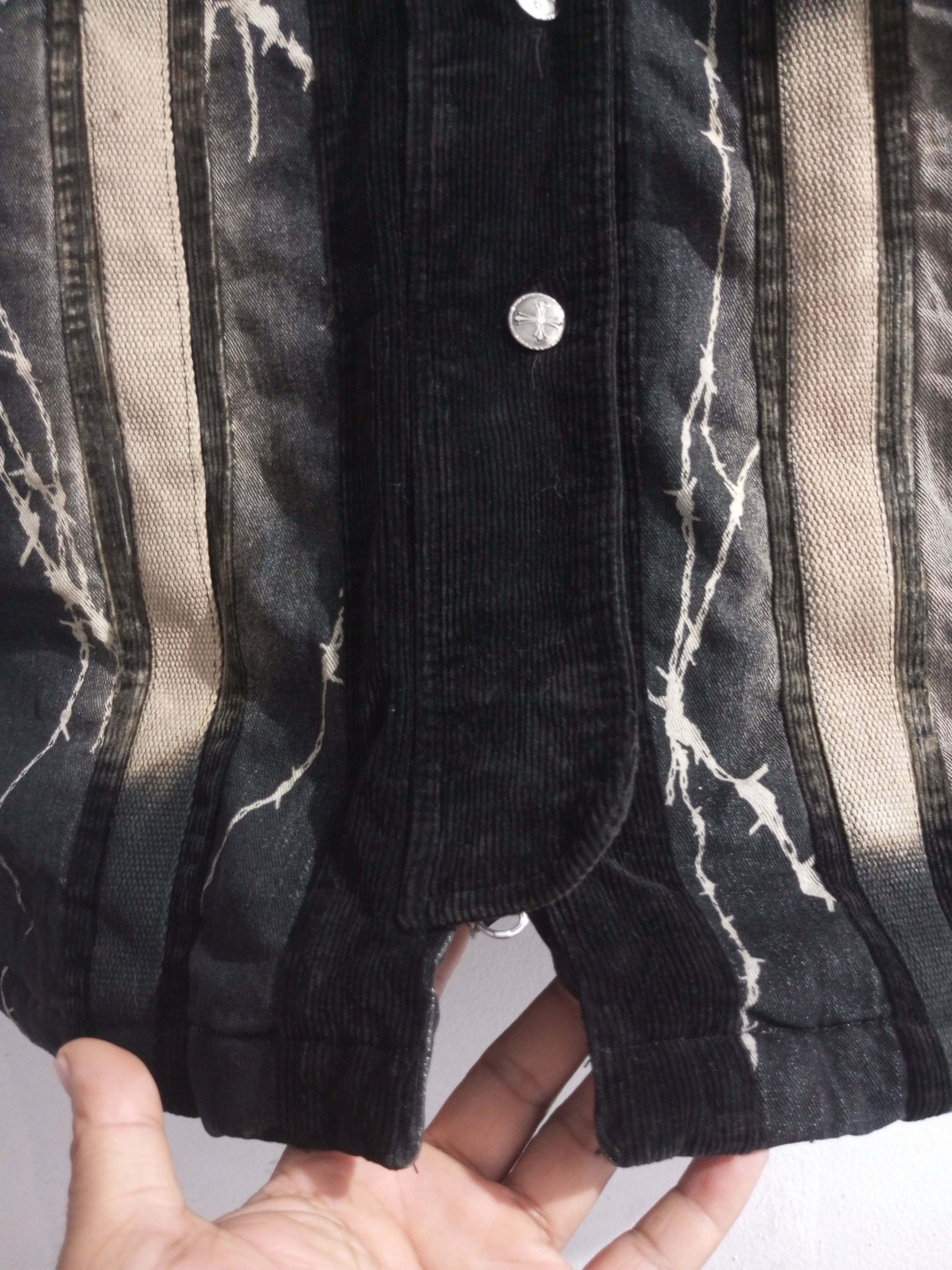 Japanese Brand Ozz on Hikozoh barbed wire denim mix corduroy jacket Size US M / EU 48-50 / 2 - 14 Thumbnail